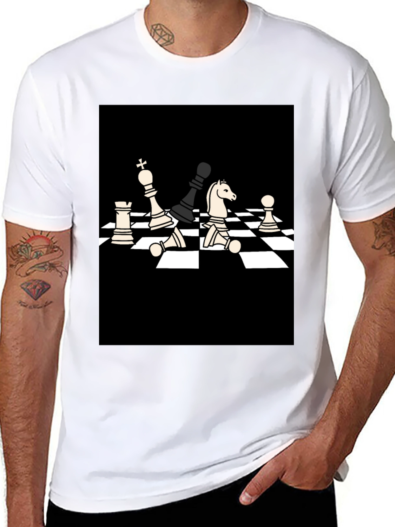 Chess Game Graphic Tee