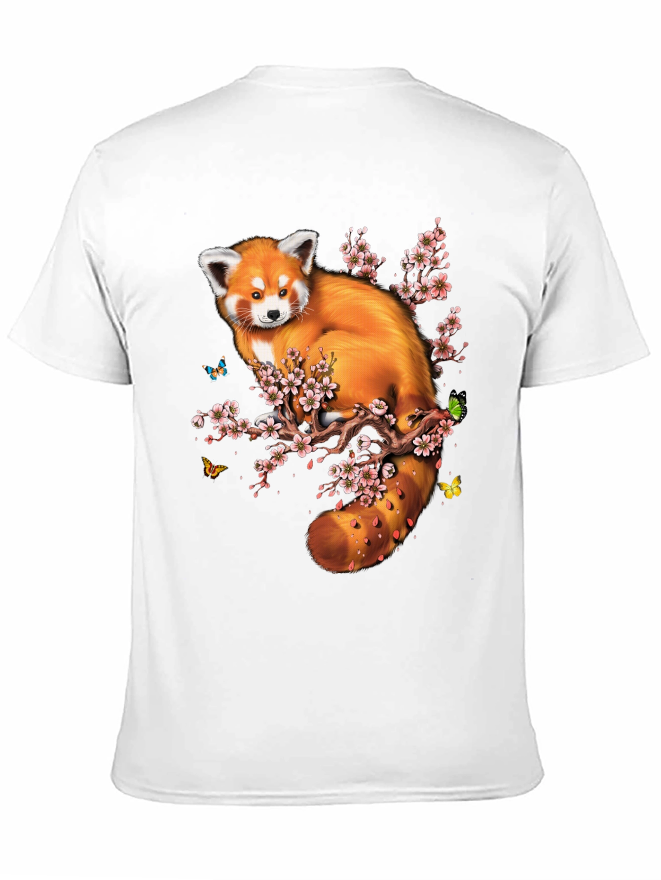 Red Panda & Cherry Blossom Graphic Tee