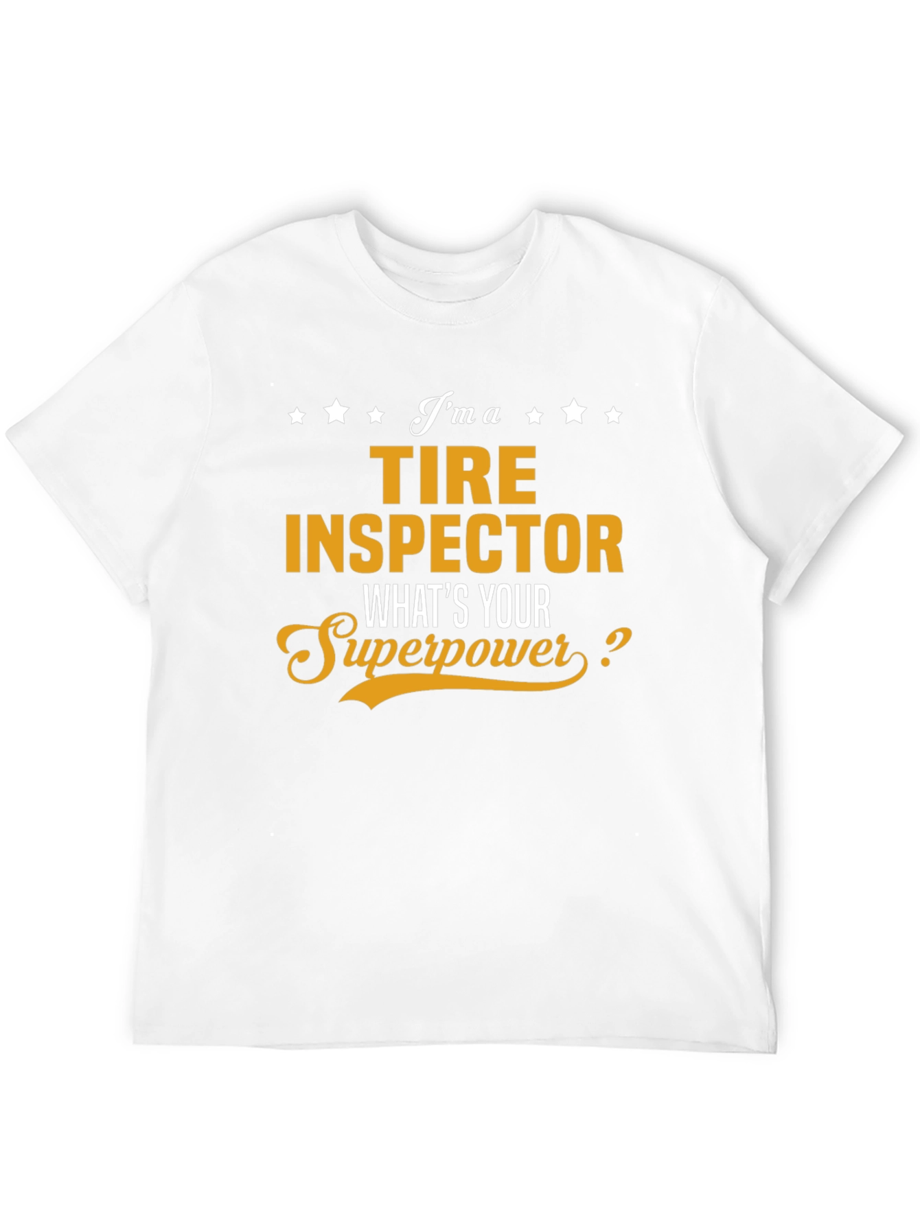Tire Inspector Superpower Black T-Shirt