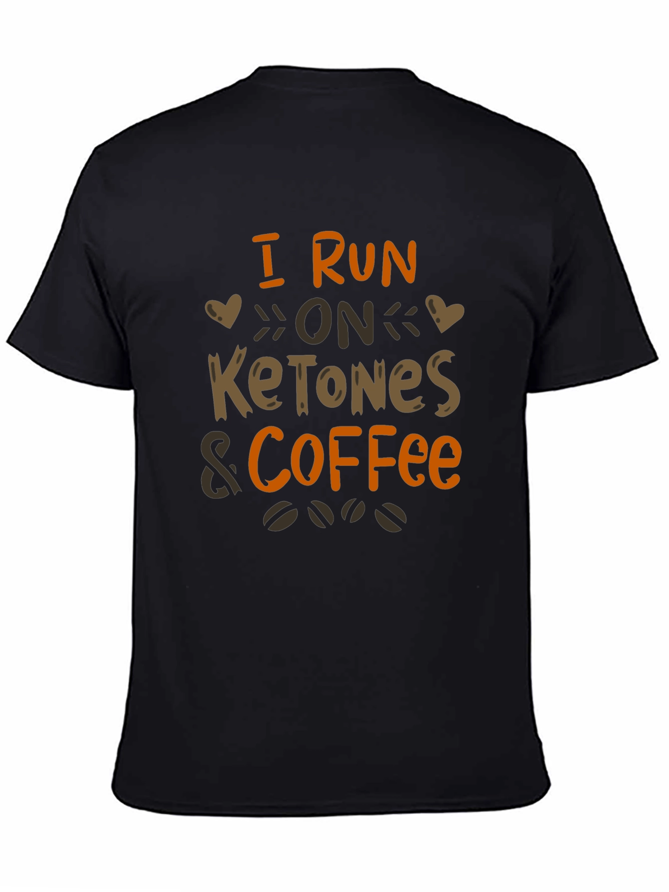 I Run On Ketones & Coffee Black T-Shirt
