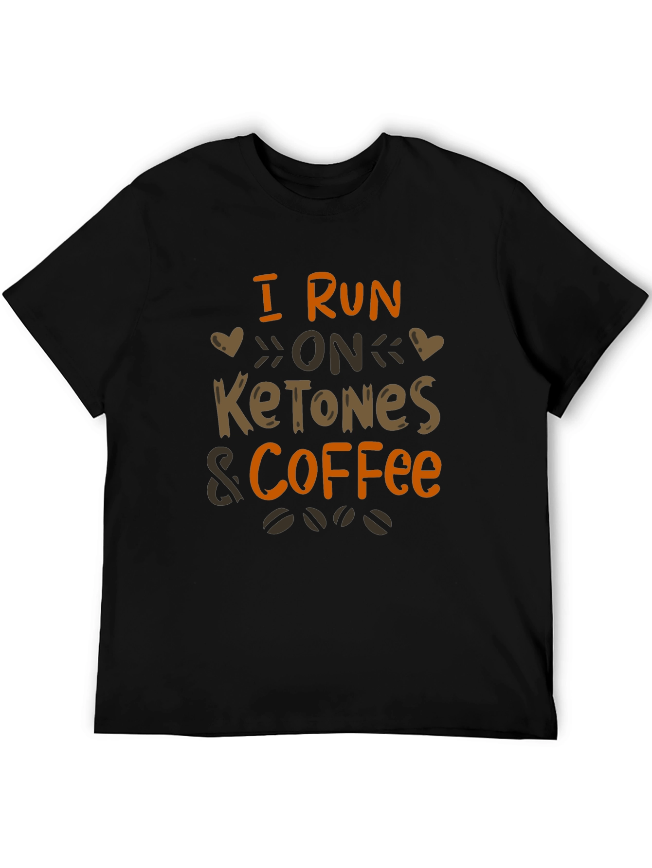 I Run On Ketones & Coffee Black T-Shirt
