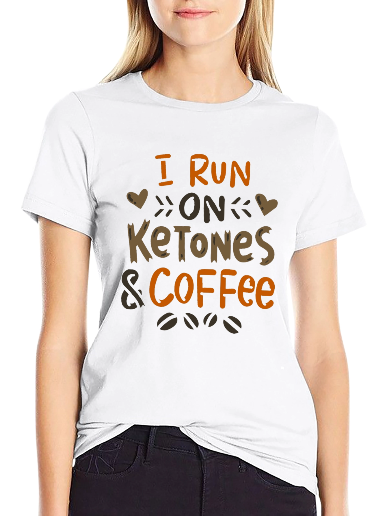 I Run On Ketones & Coffee Black T-Shirt