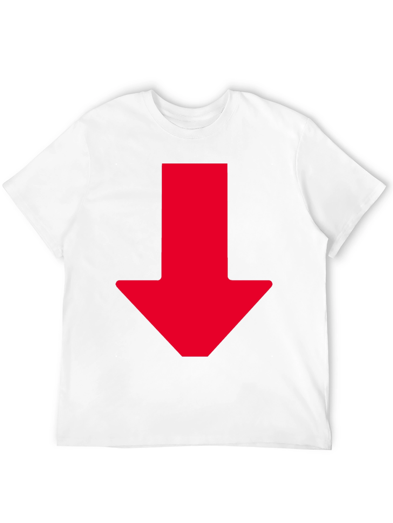 Red Arrow Graphic Tee - Down Direction Shirt
