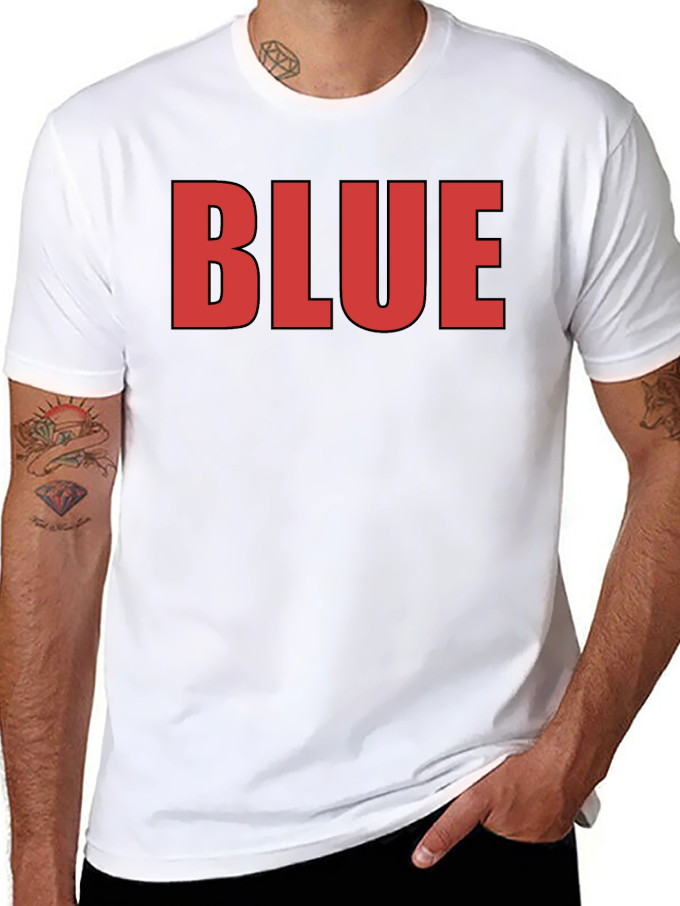 Bold Graphic Tee - BLUE Statement Shirt