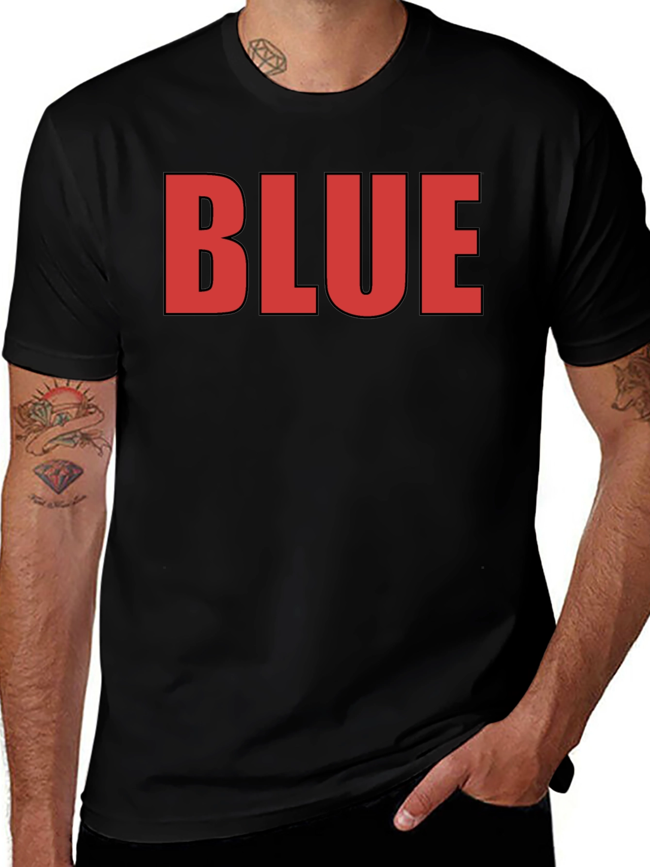Bold Graphic Tee - BLUE Statement Shirt
