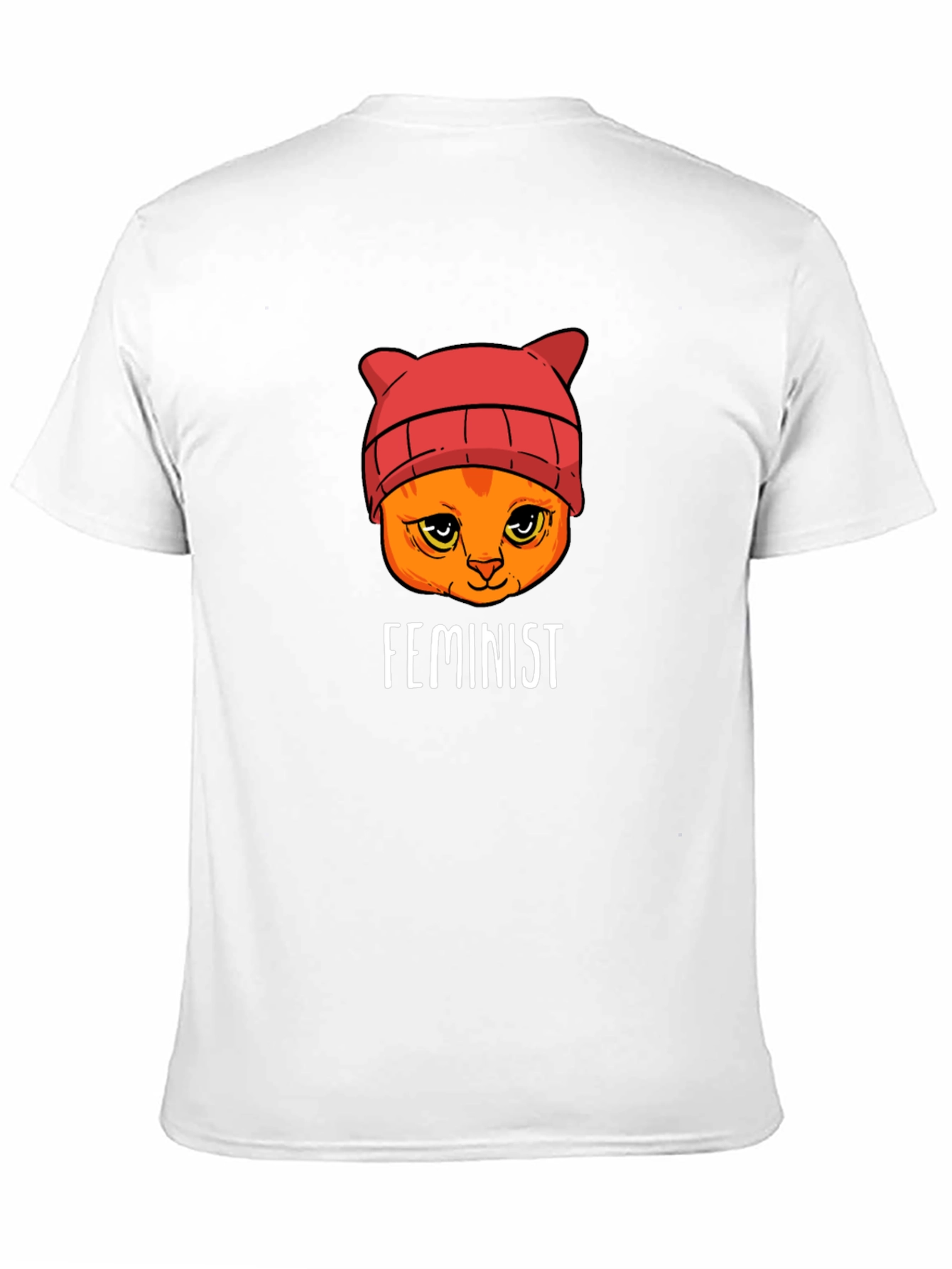 Feminist Cat T-Shirt -  Black Unisex Tee