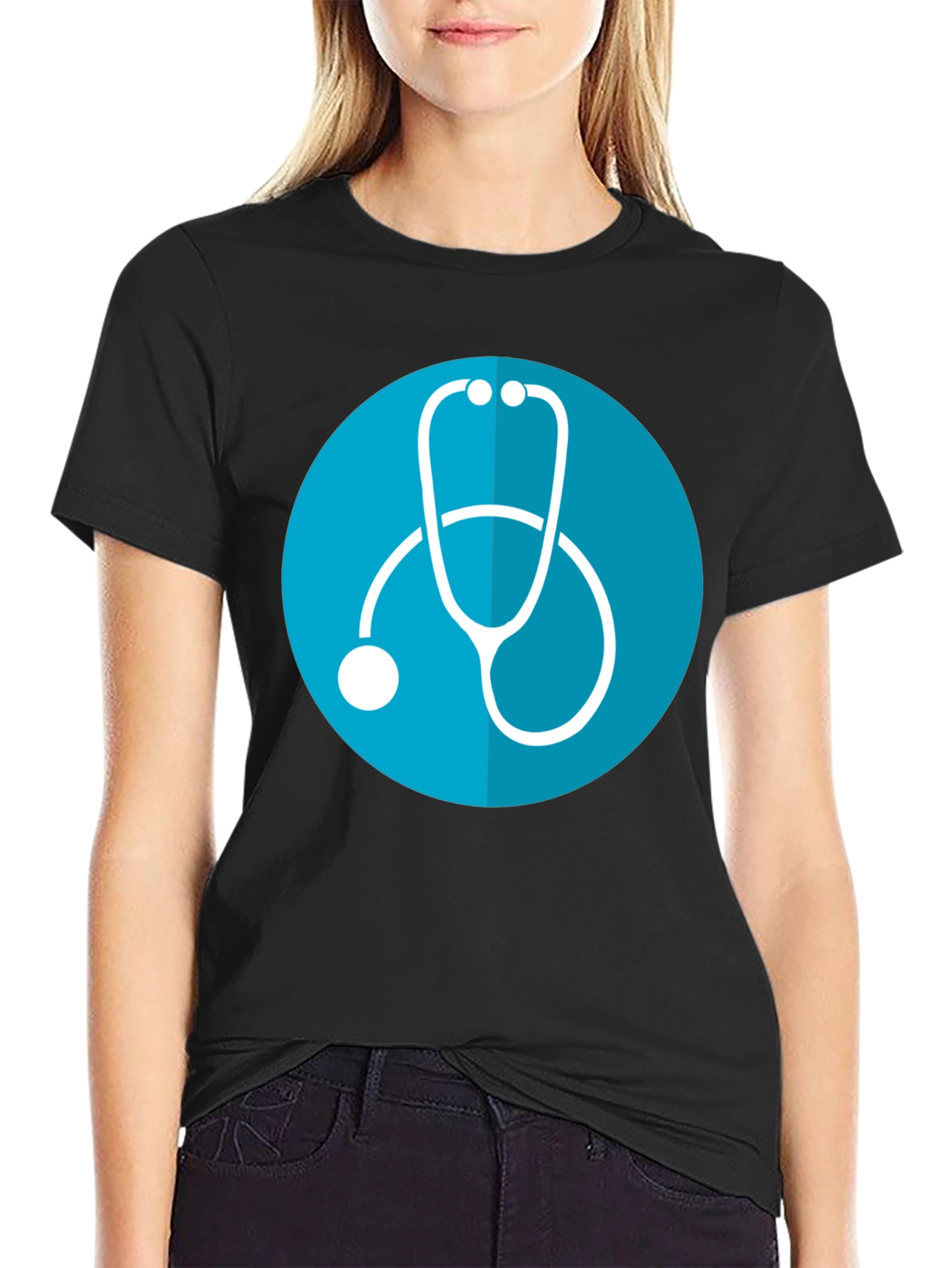 Stethoscope Graphic Tee - Medical Profession Pride
