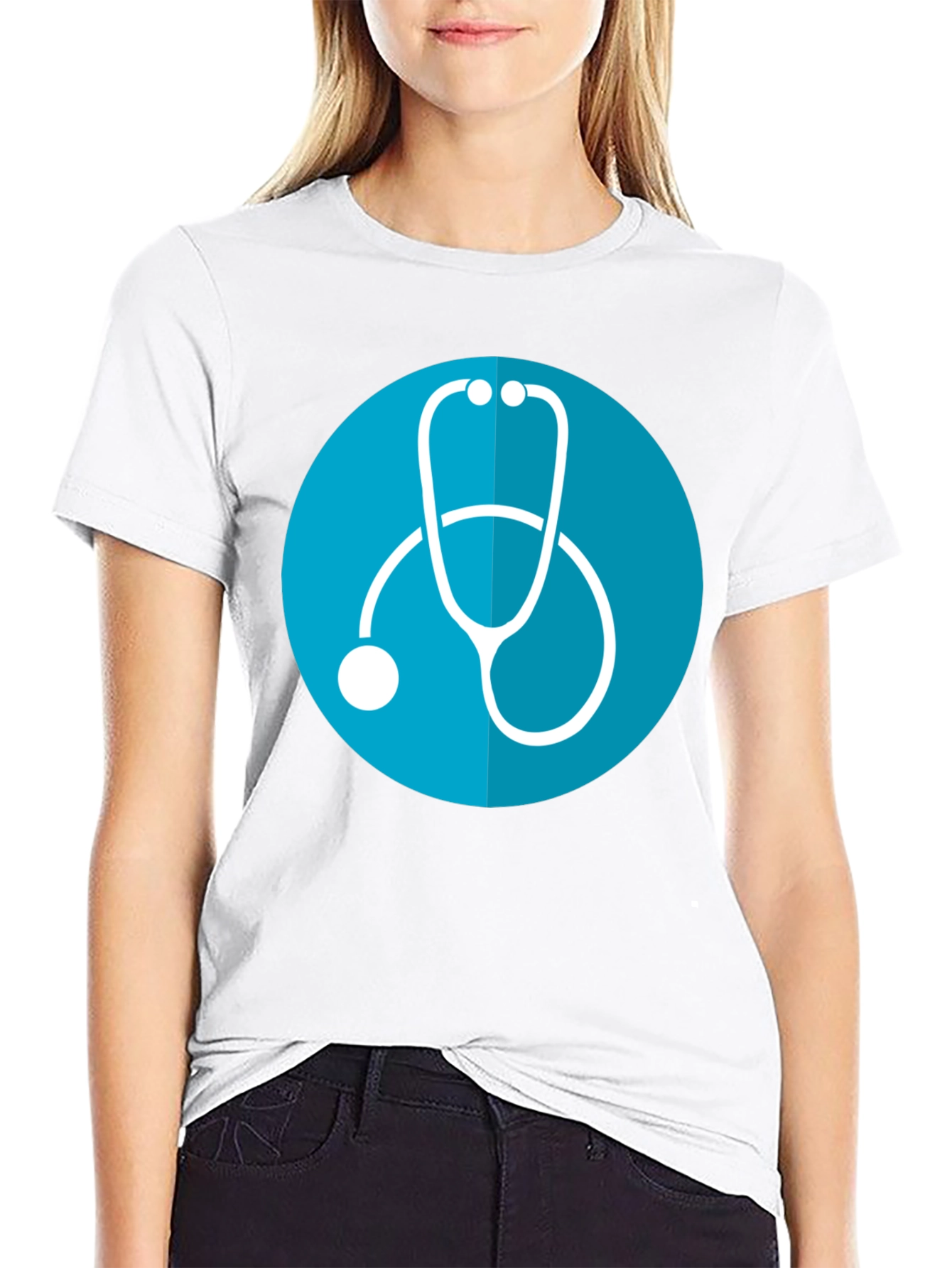 Stethoscope Graphic Tee - Medical Profession Pride