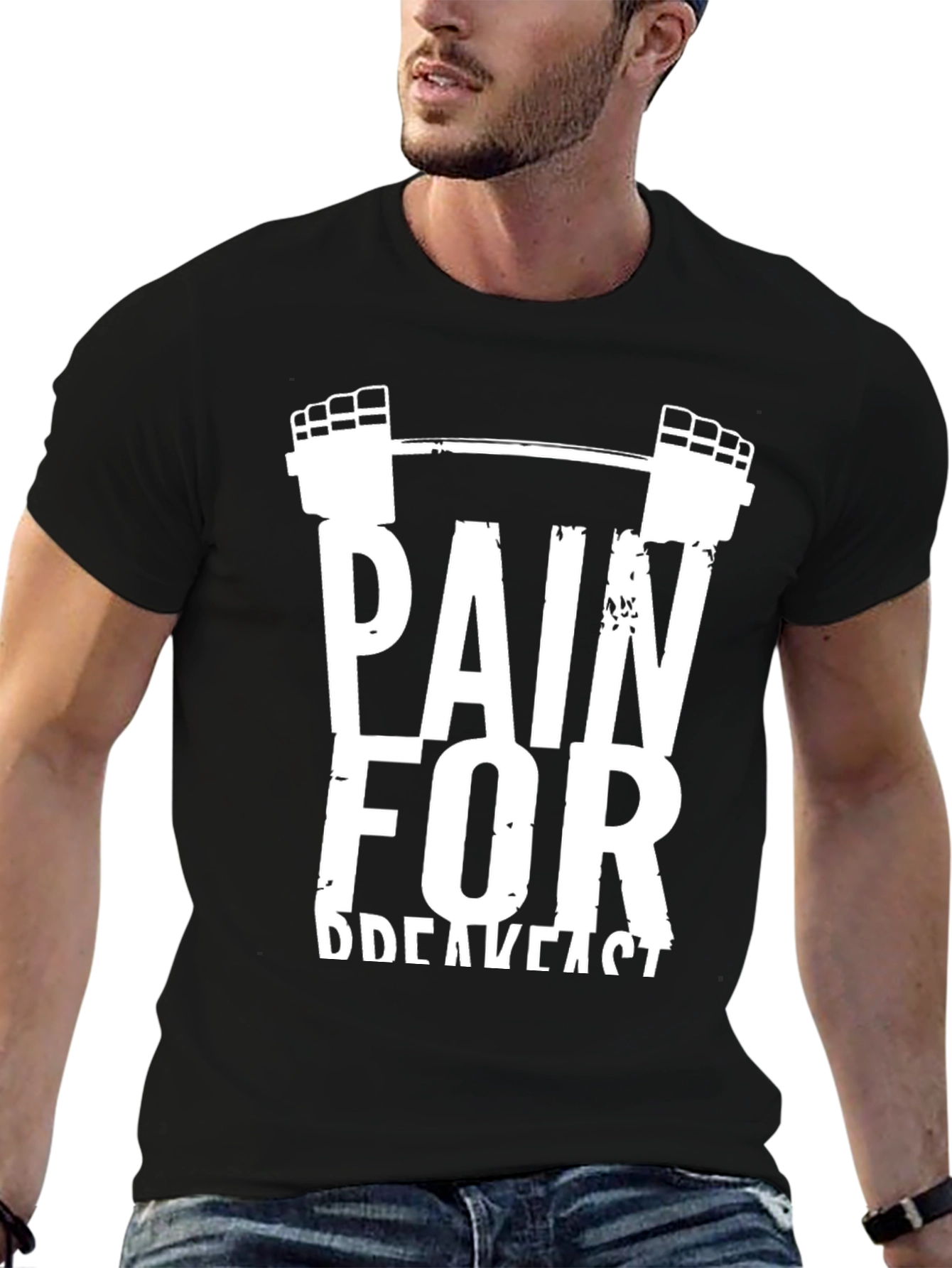 Pain For Breakfast Gym Workout T-Shirt