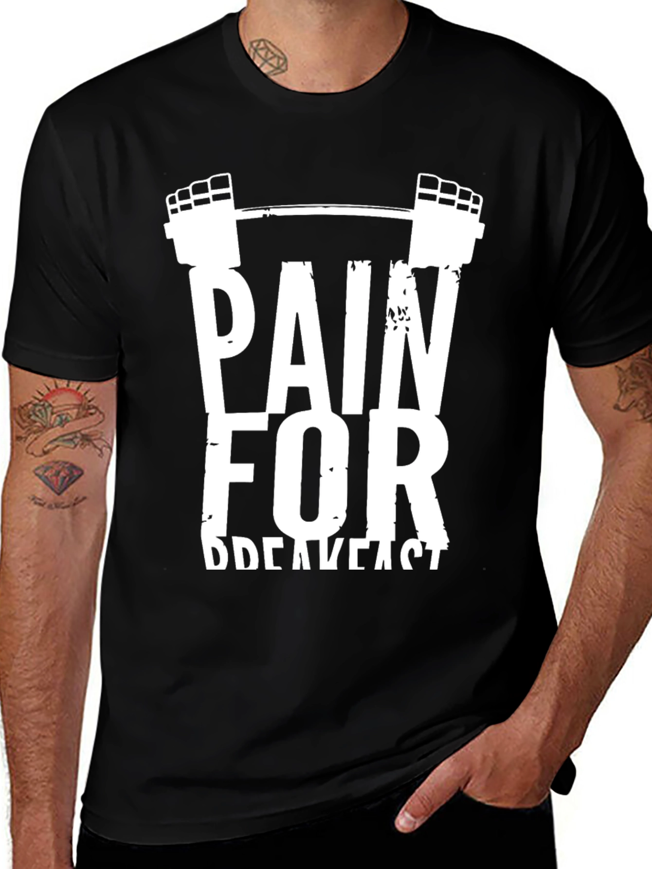 Pain For Breakfast Gym Workout T-Shirt