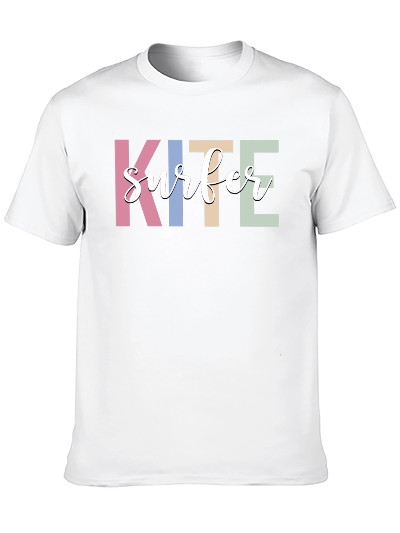 Kite Surfer Graphic T-Shirt - Trendy Casual Tee