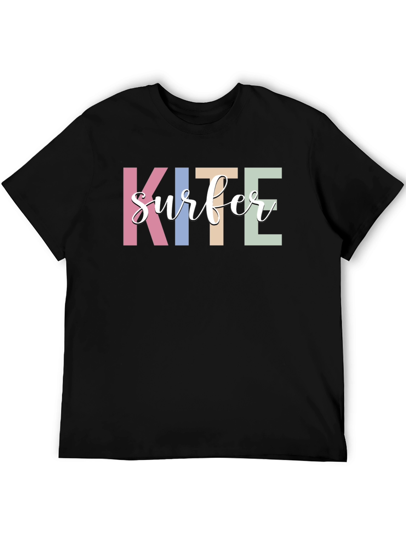 Kite Surfer Graphic T-Shirt - Trendy Casual Tee
