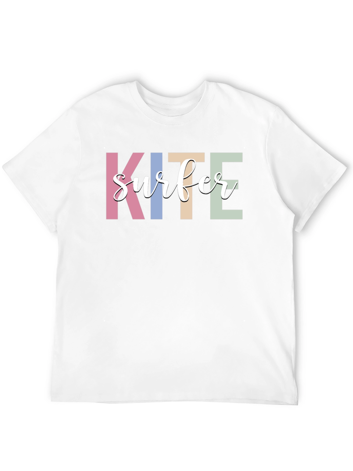 Kite Surfer Graphic T-Shirt - Trendy Casual Tee