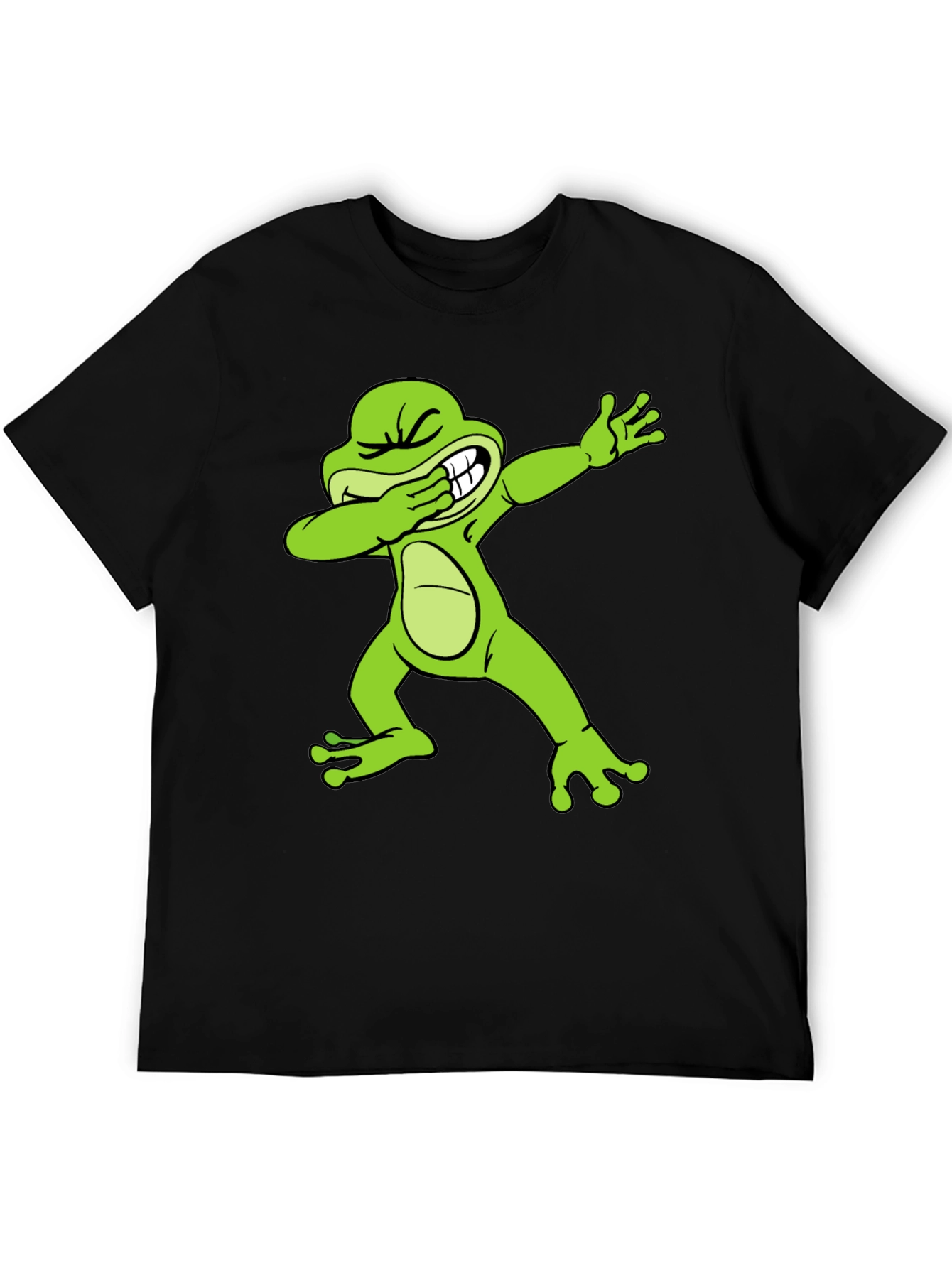 Dabbing Frog Graphic Tee - Trendy Novelty T-Shirt
