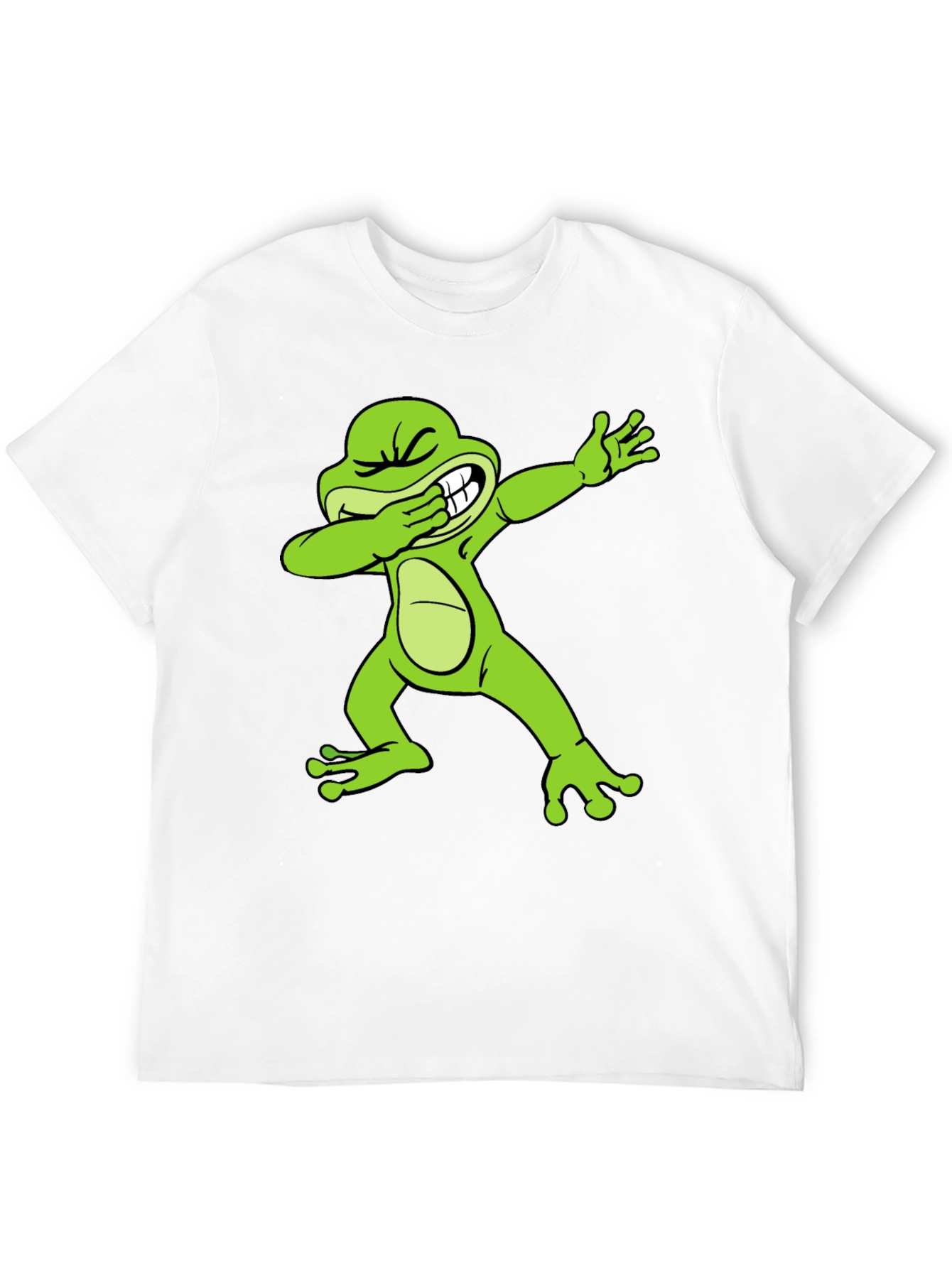 Dabbing Frog Graphic Tee - Trendy Novelty T-Shirt