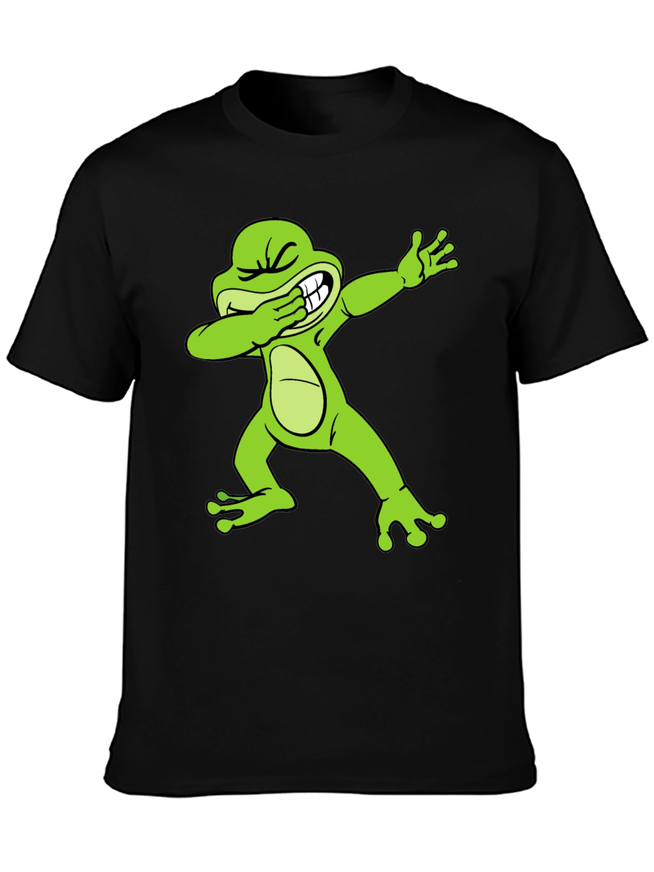 Dabbing Frog Graphic Tee - Trendy Novelty T-Shirt