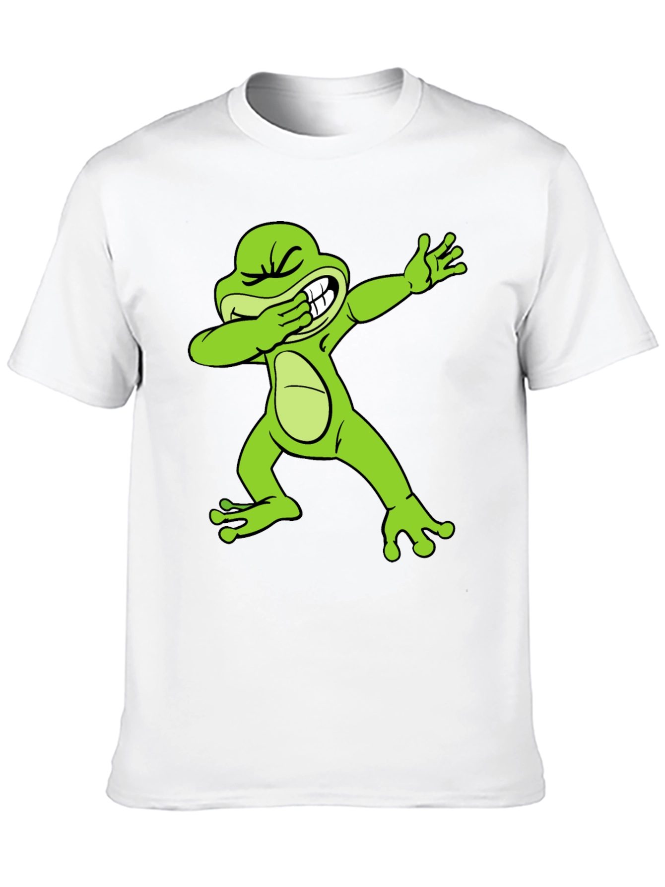 Dabbing Frog Graphic Tee - Trendy Novelty T-Shirt