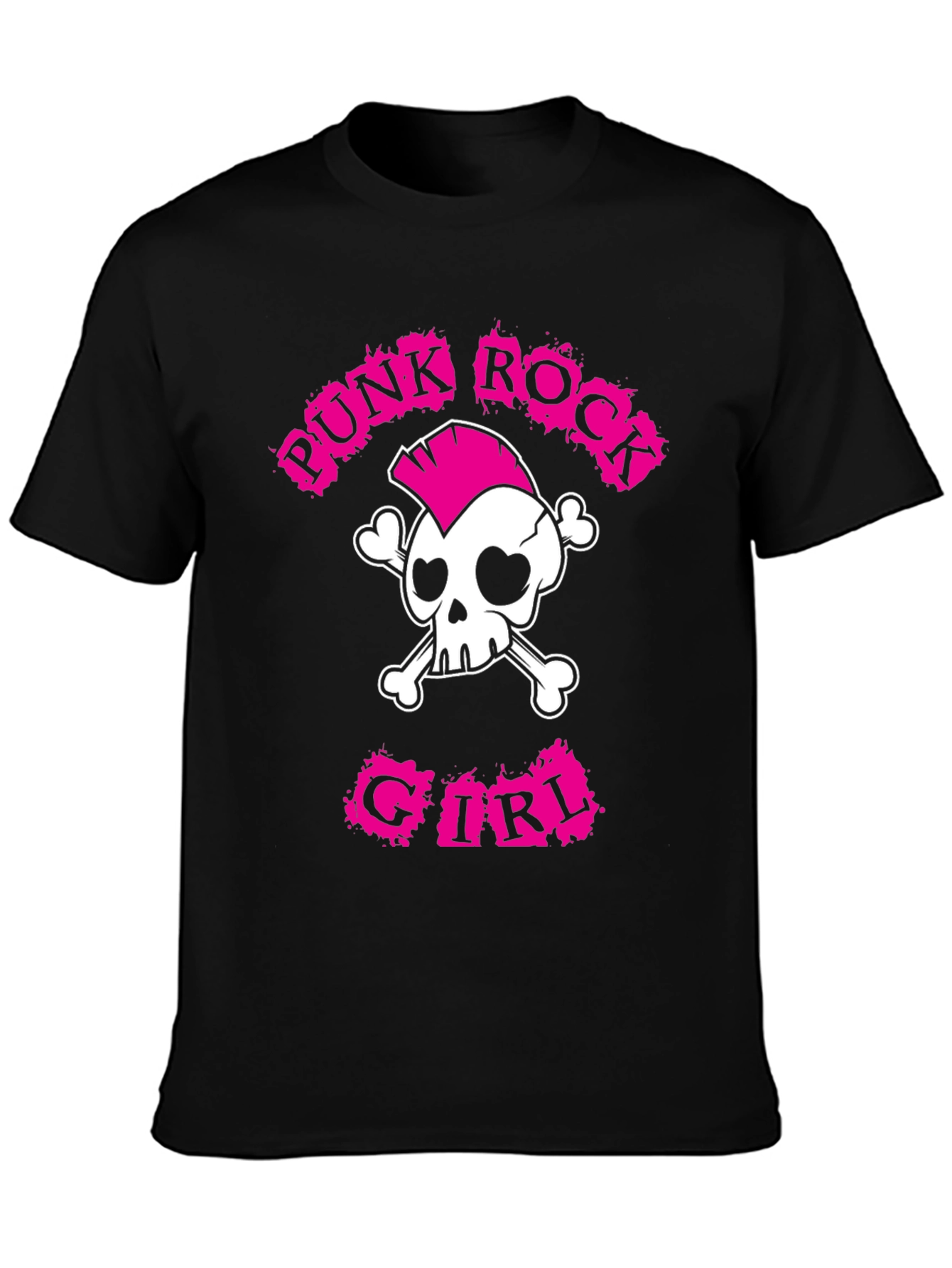 Punk Rock Girl T-Shirt: Skull & Crossbones Tee