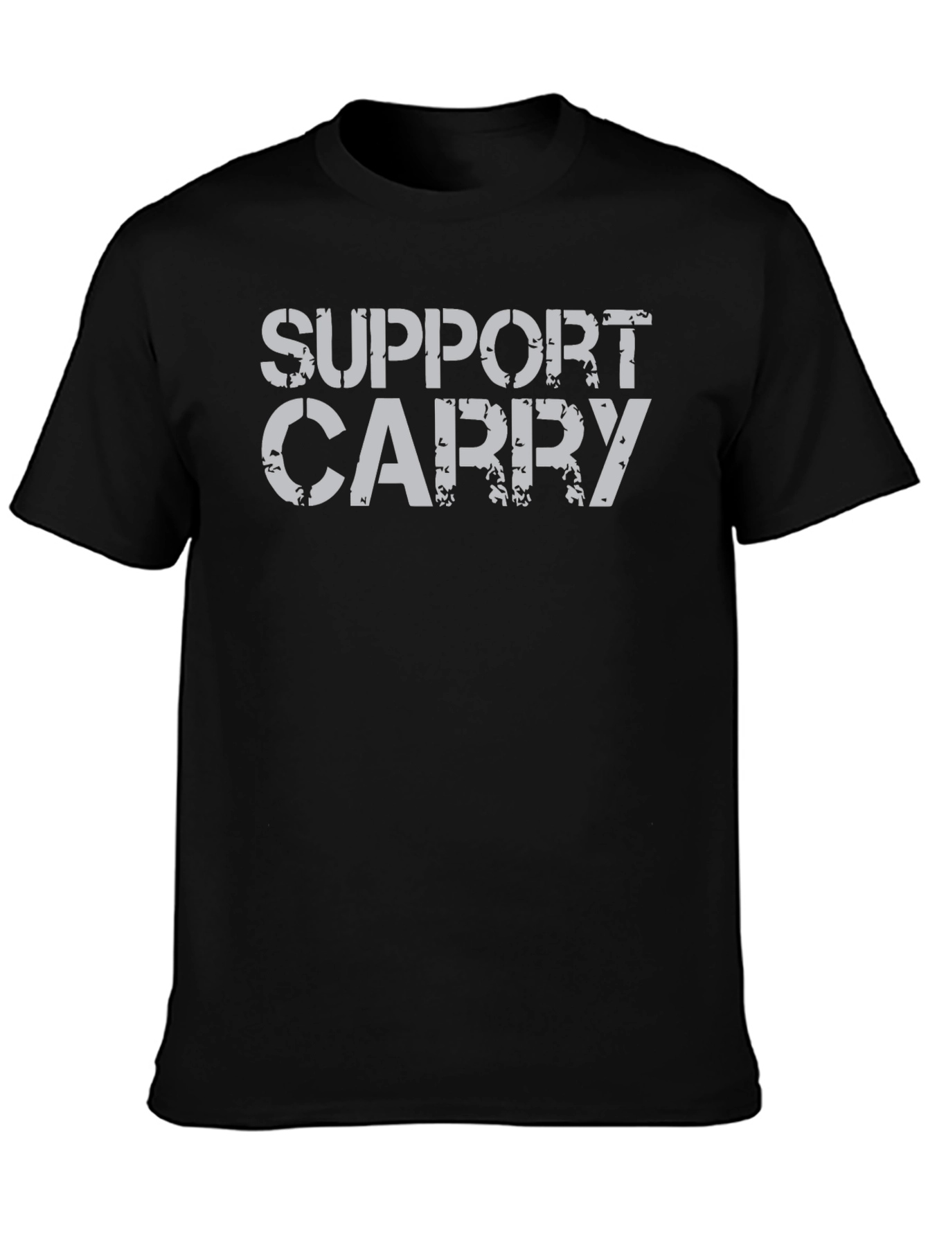 Support Carry Graphic Tee - Black Casual Shirt
