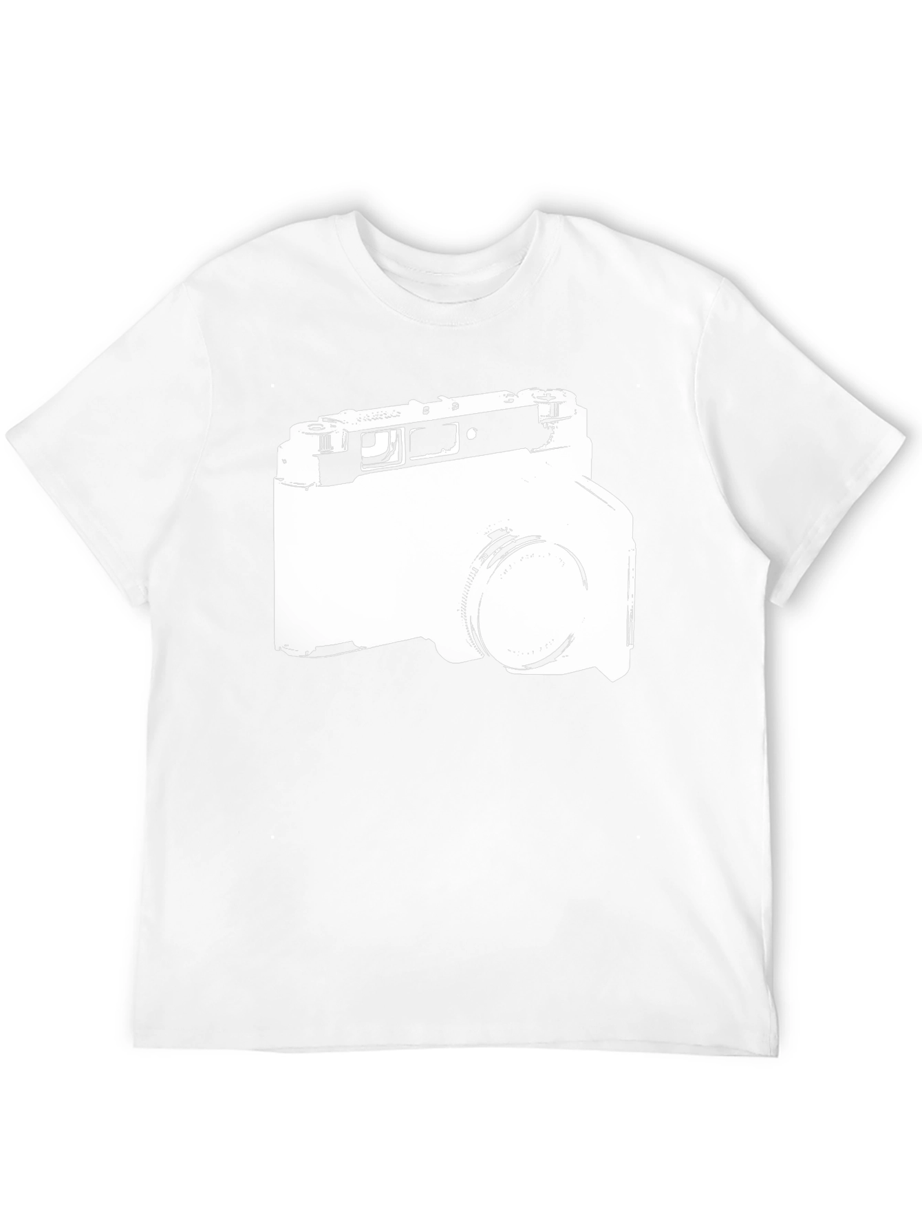 Retro Camera Graphic T-Shirt - Black
