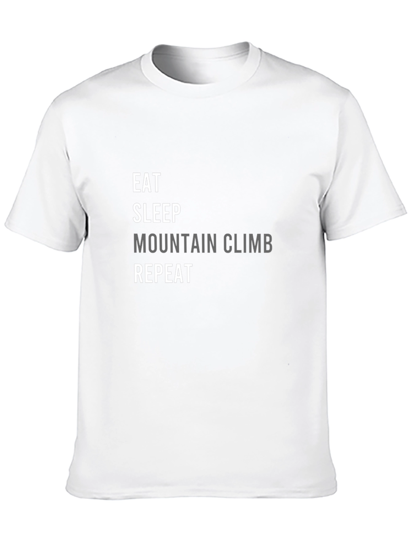 Eat Sleep Mountain Climb Repeat Graphic Tee