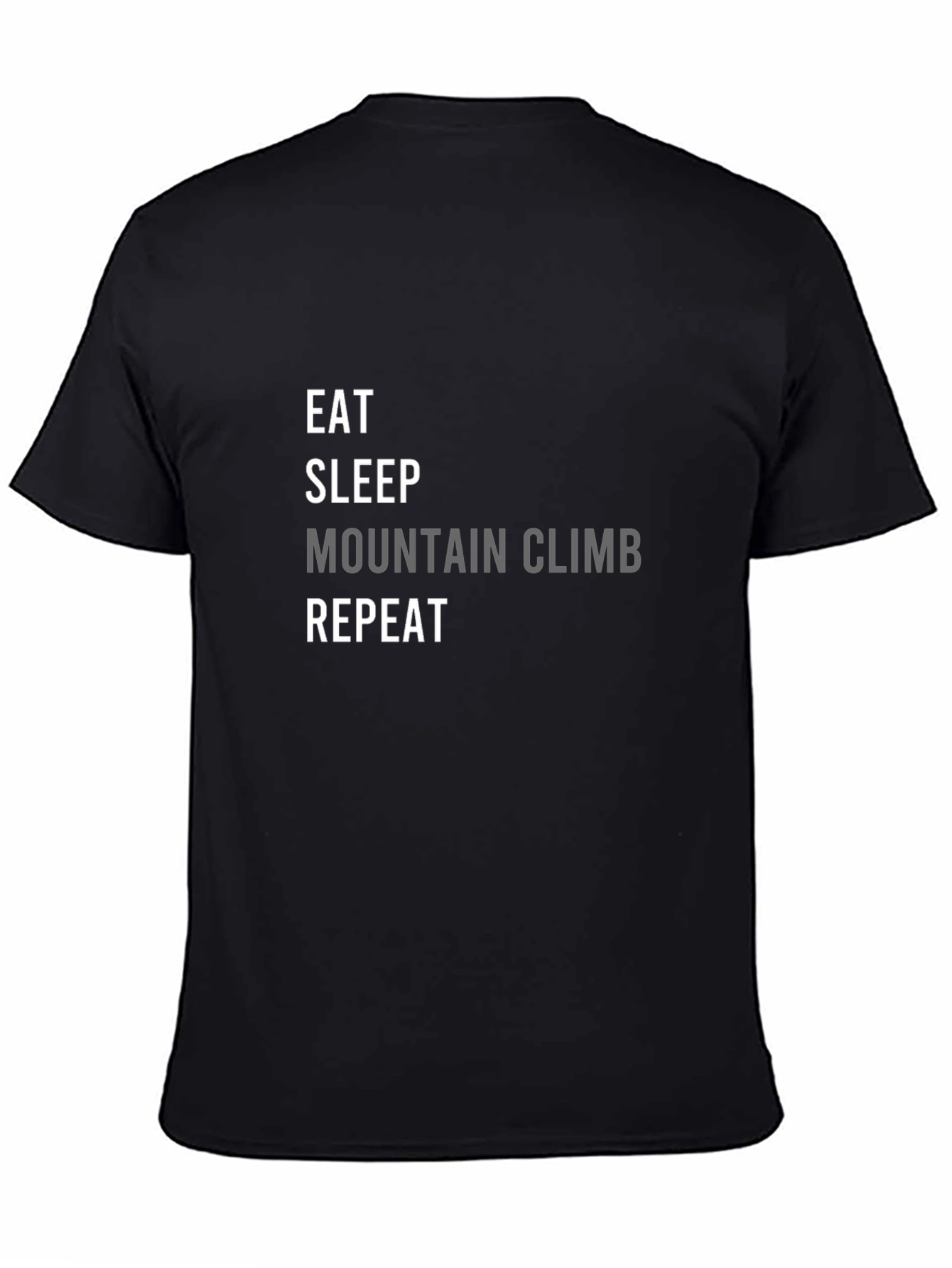 Eat Sleep Mountain Climb Repeat Graphic Tee