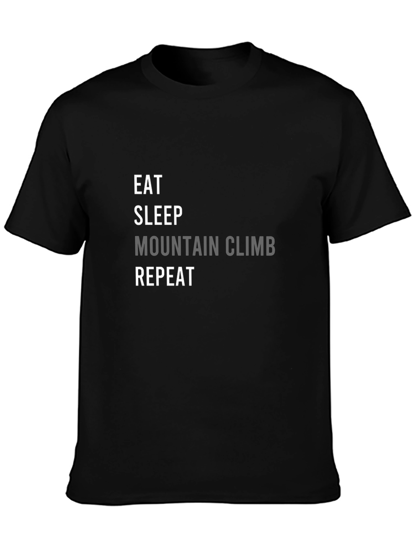Eat Sleep Mountain Climb Repeat Graphic Tee