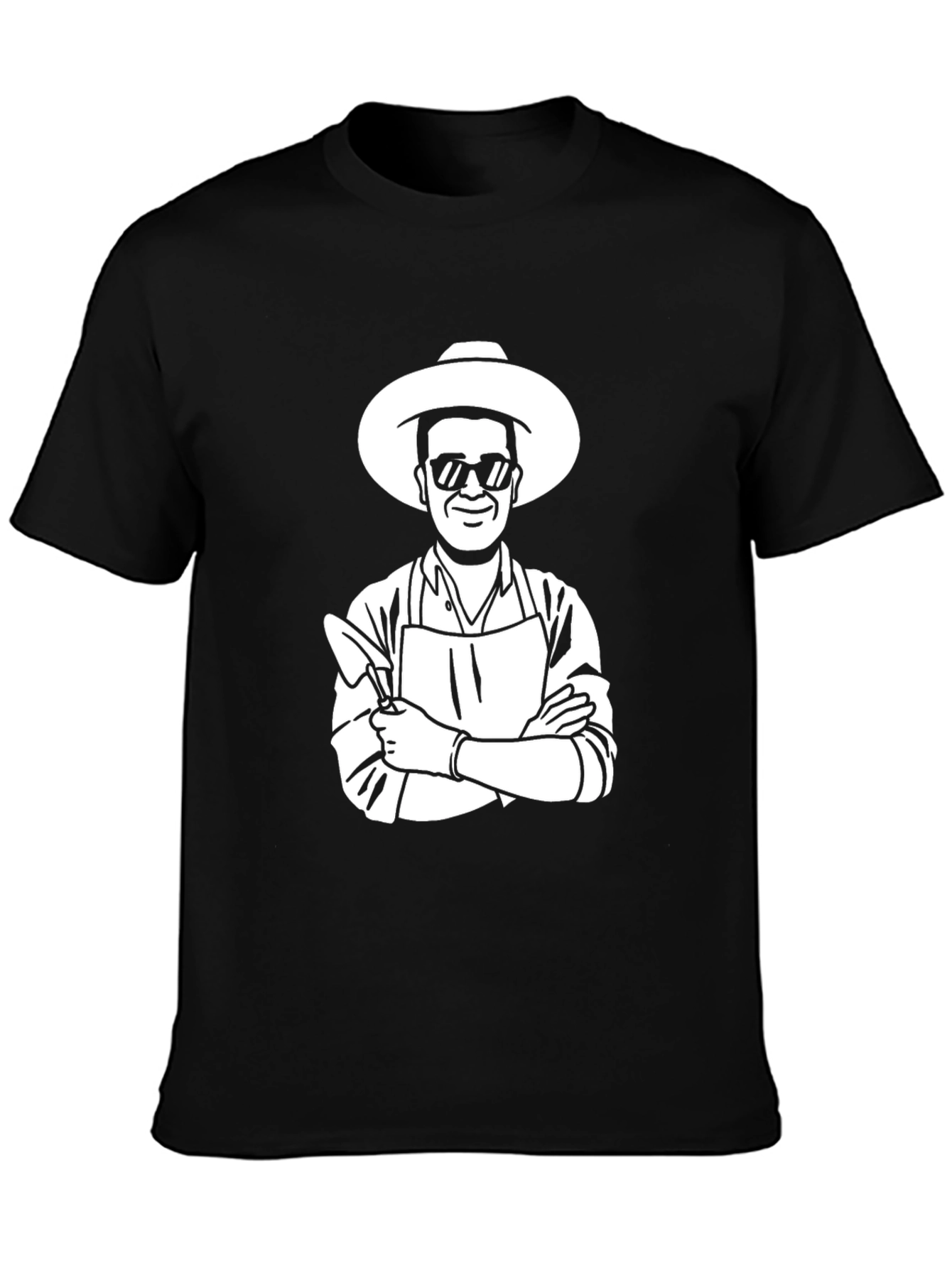 BBQ Chef Graphic Tee - Black Casual T-Shirt