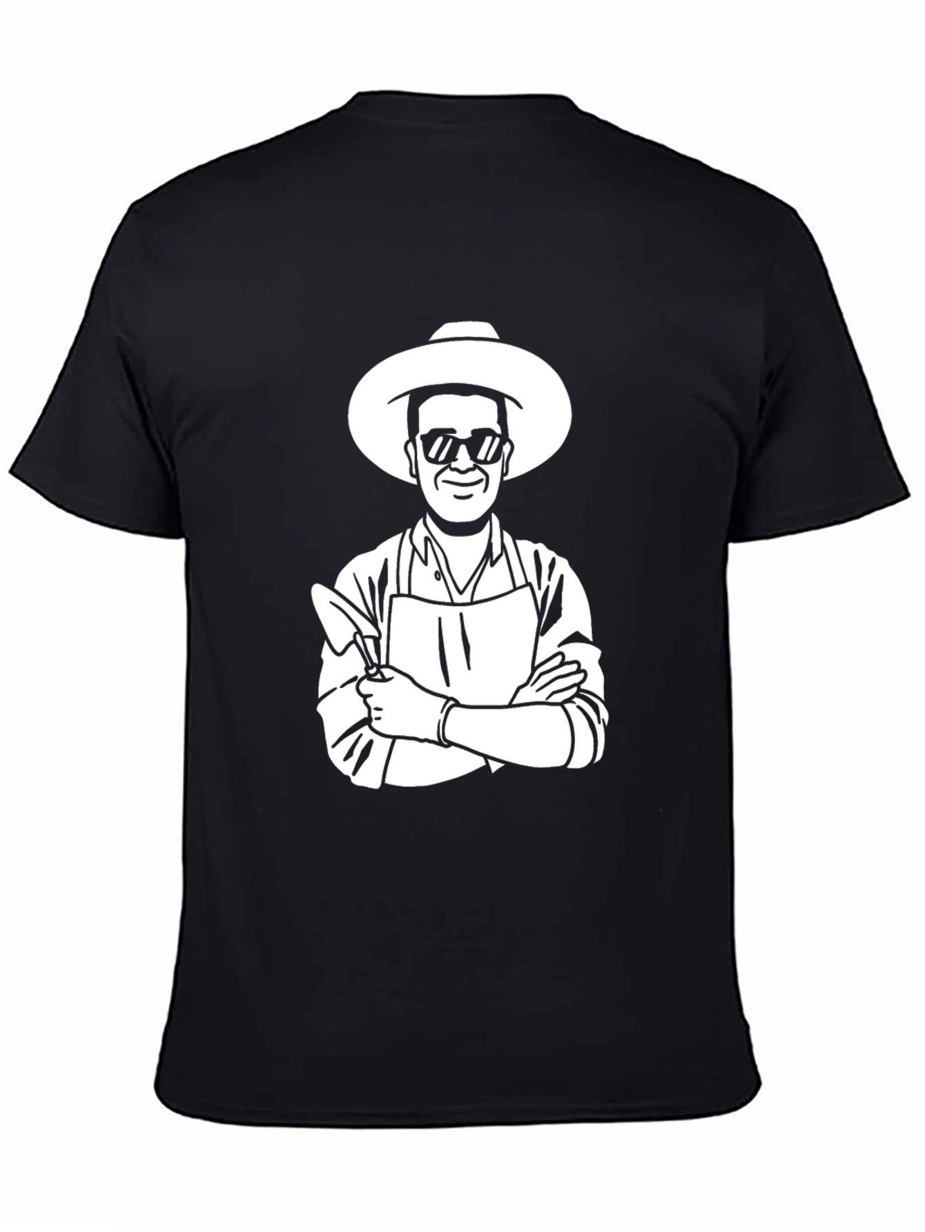 BBQ Chef Graphic Tee - Black Casual T-Shirt