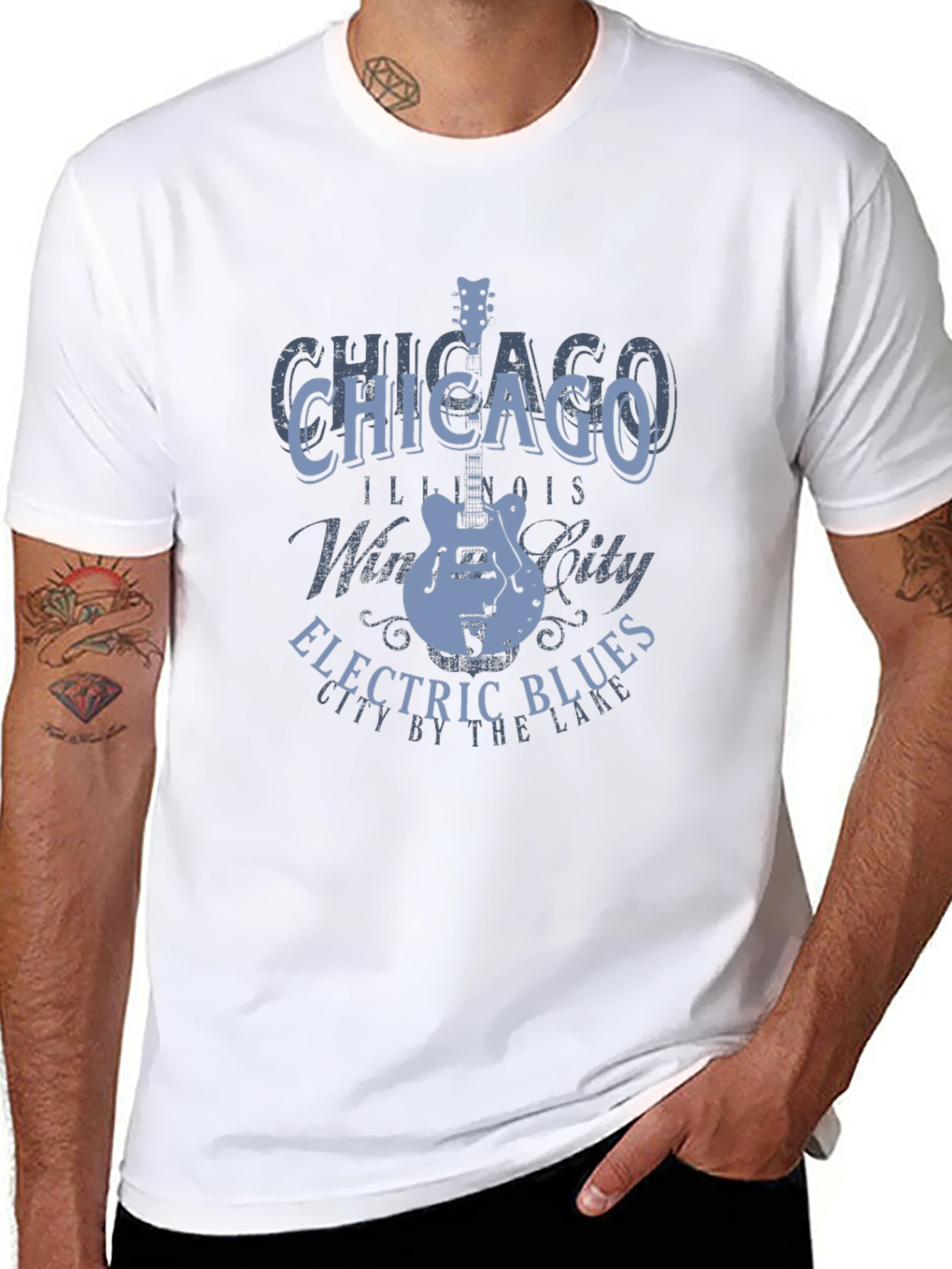 Chicago Electric Blues Guitar T-Shirt