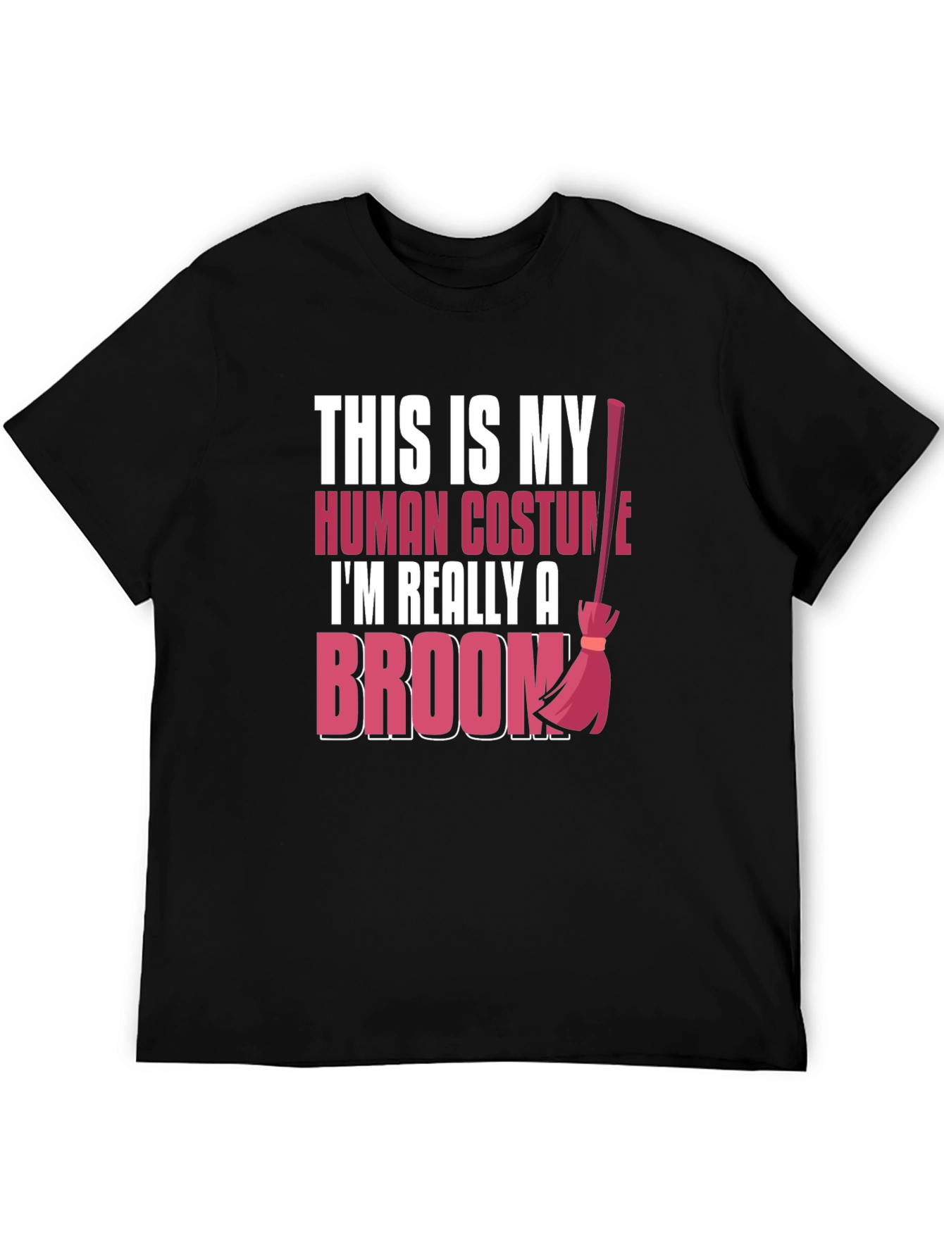 Halloween Broom Costume T-Shirt