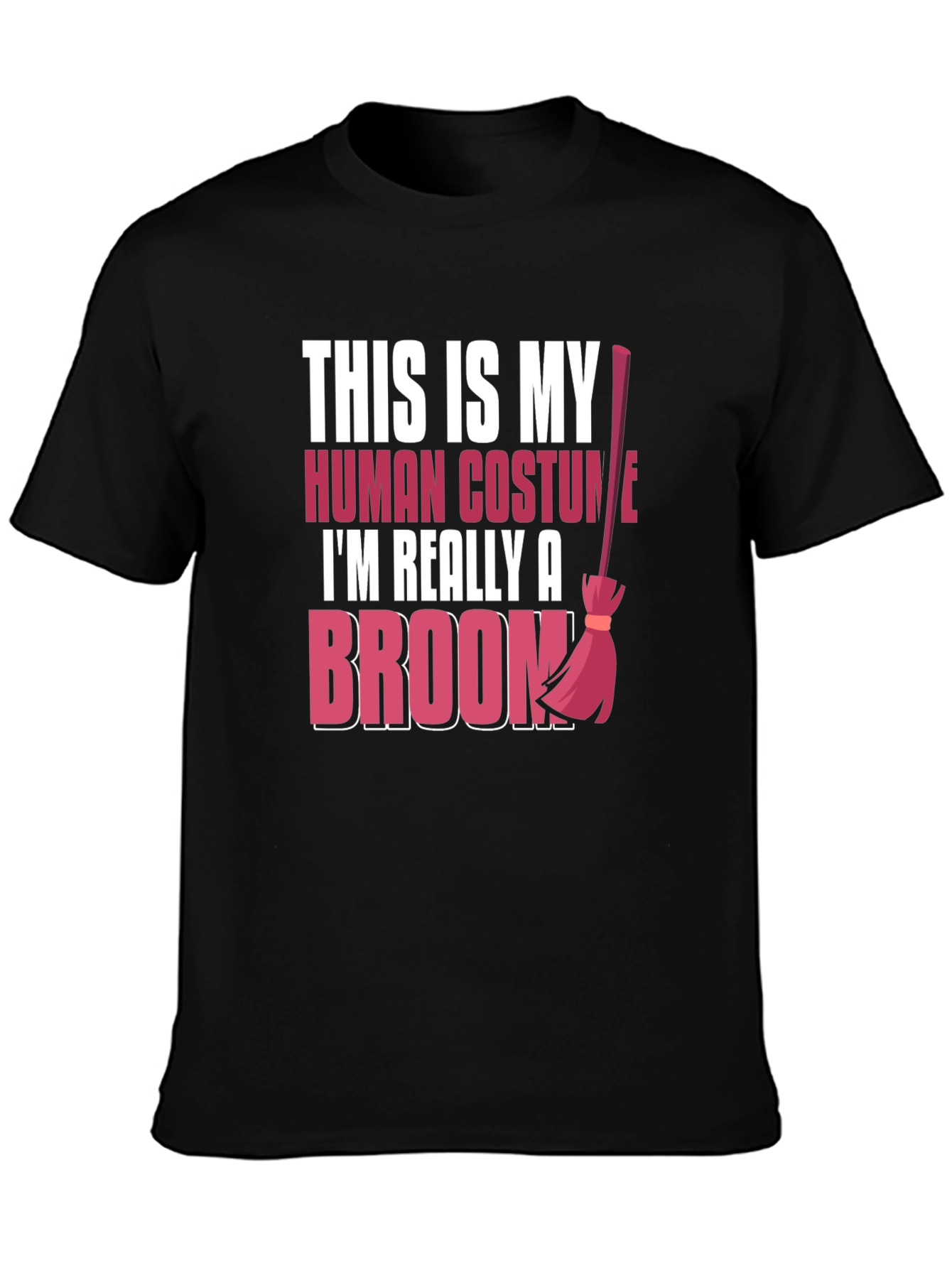 Halloween Broom Costume T-Shirt
