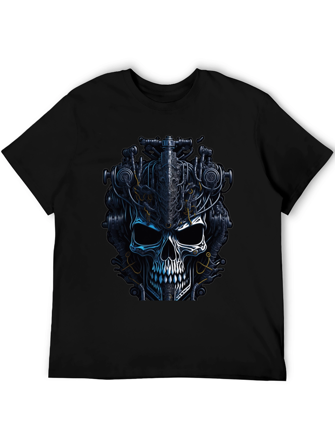 Steampunk Skull Graphic T-Shirt - Dark Mechanic