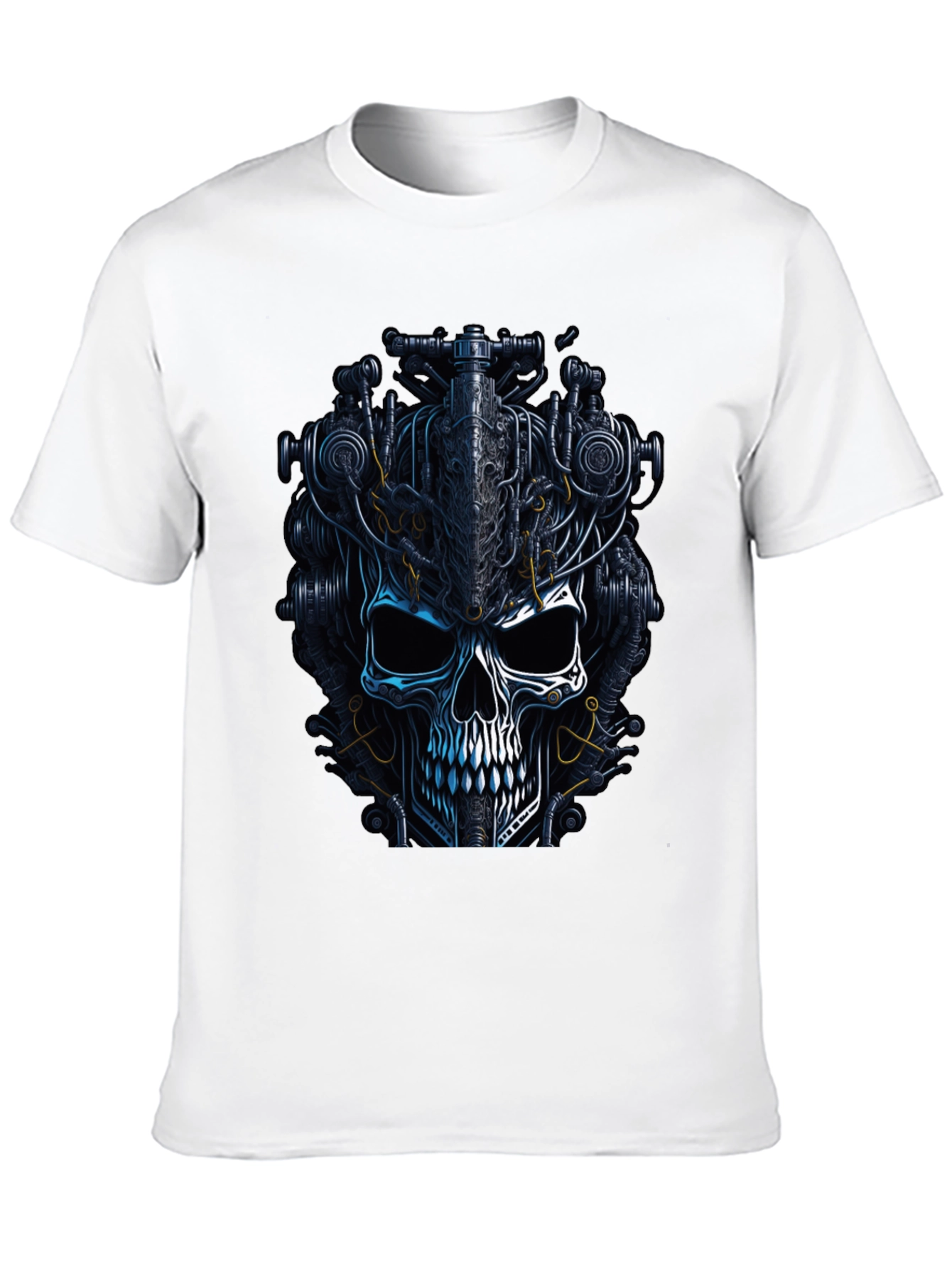 Steampunk Skull Graphic T-Shirt - Dark Mechanic