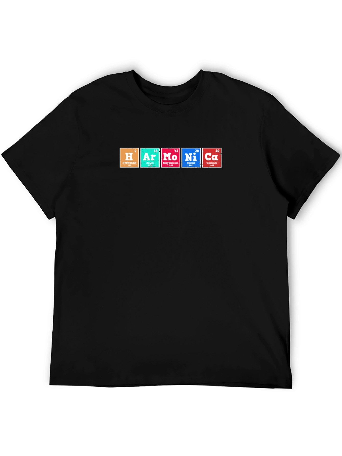 Harmonica Periodic Table Elements Funny T-Shirt