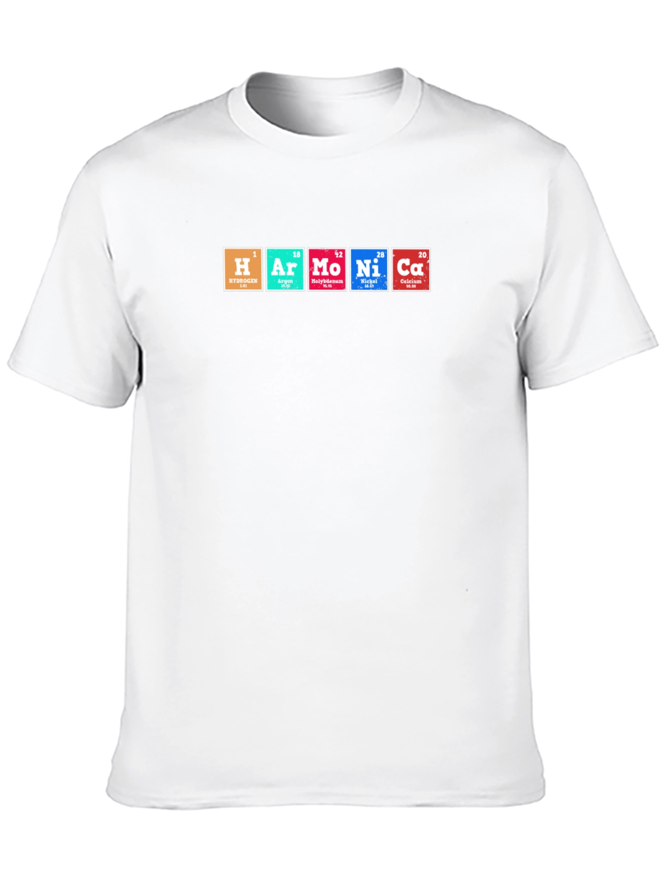 Harmonica Periodic Table Elements Funny T-Shirt