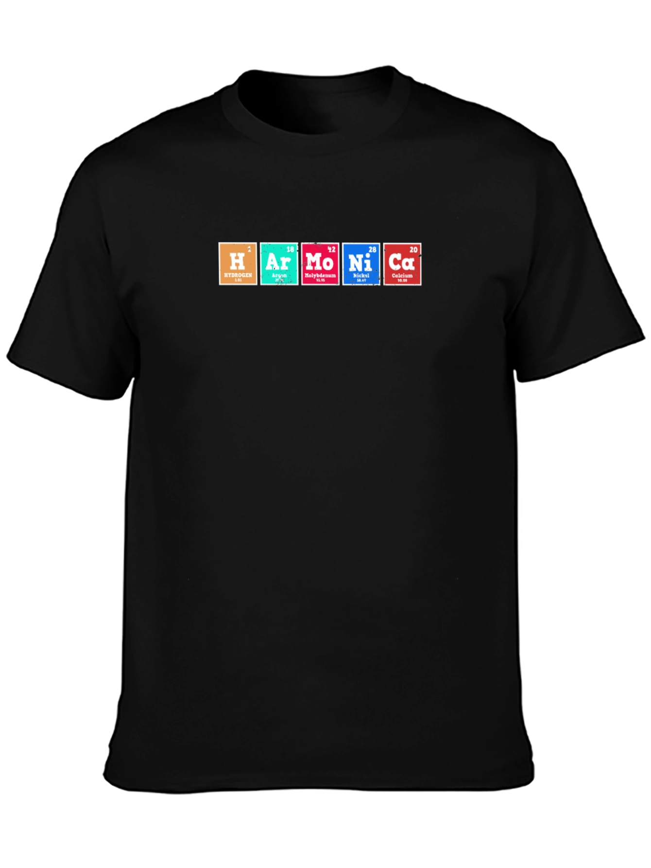 Harmonica Periodic Table Elements Funny T-Shirt