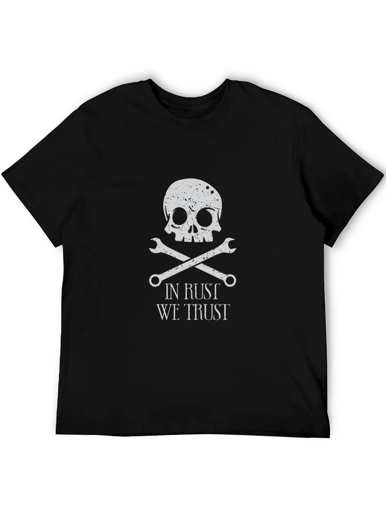 In Rust We Trust Skull & Wrenches Graphic T-Shirt