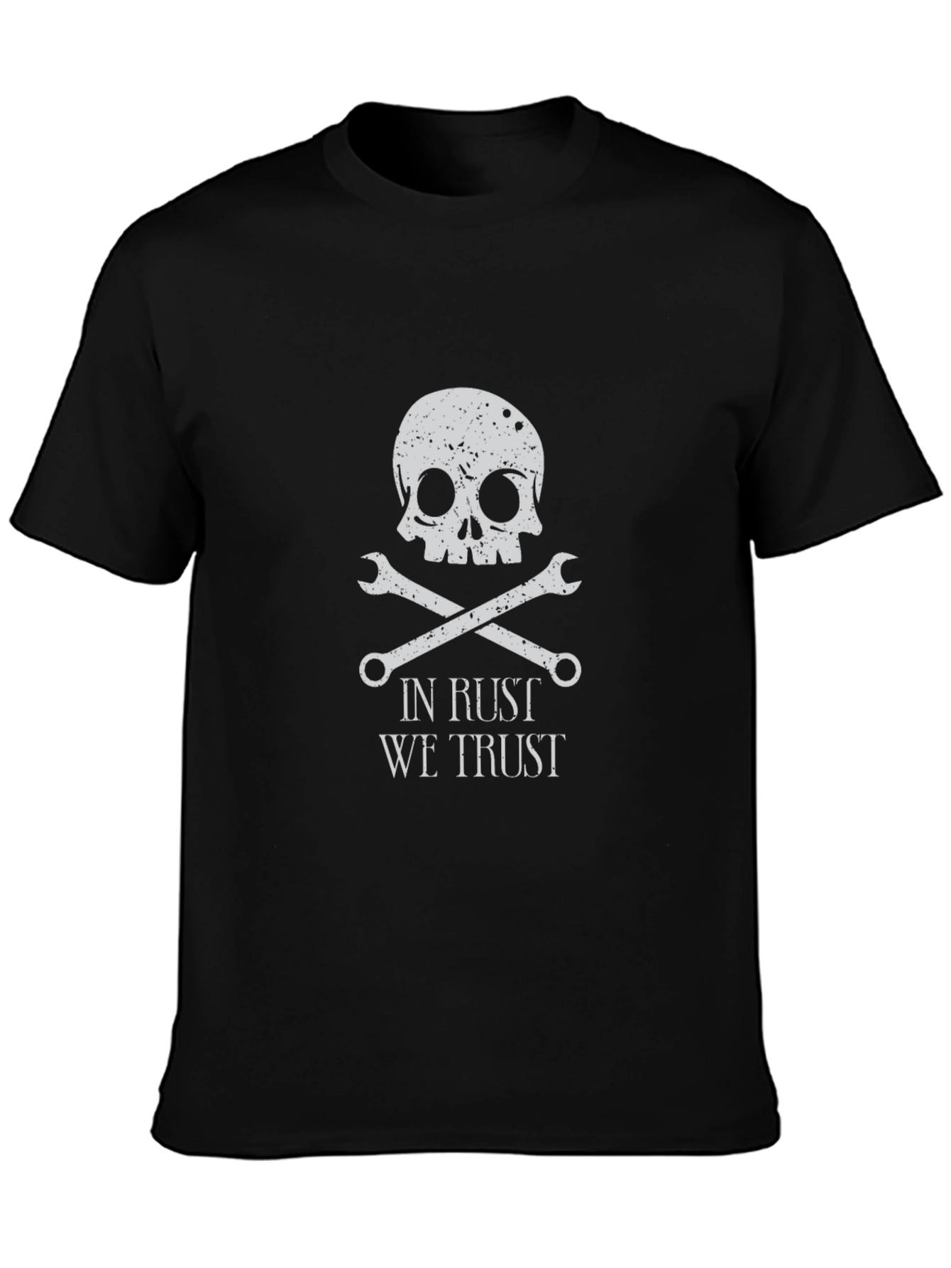 In Rust We Trust Skull & Wrenches Graphic T-Shirt
