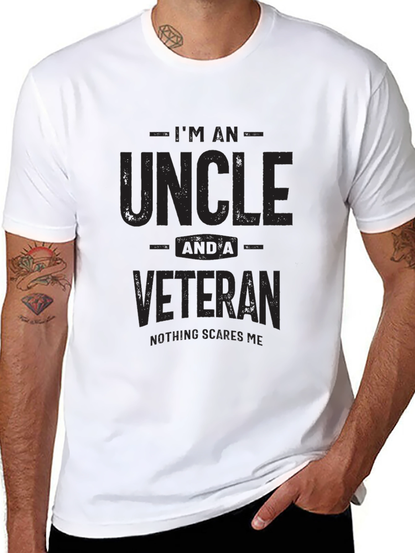 Uncle and Veteran Graphic T-Shirt