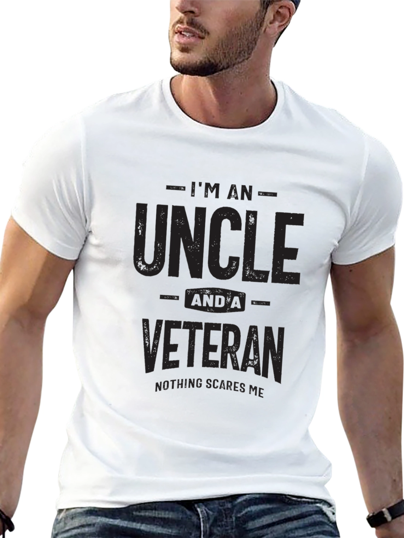 Uncle and Veteran Graphic T-Shirt