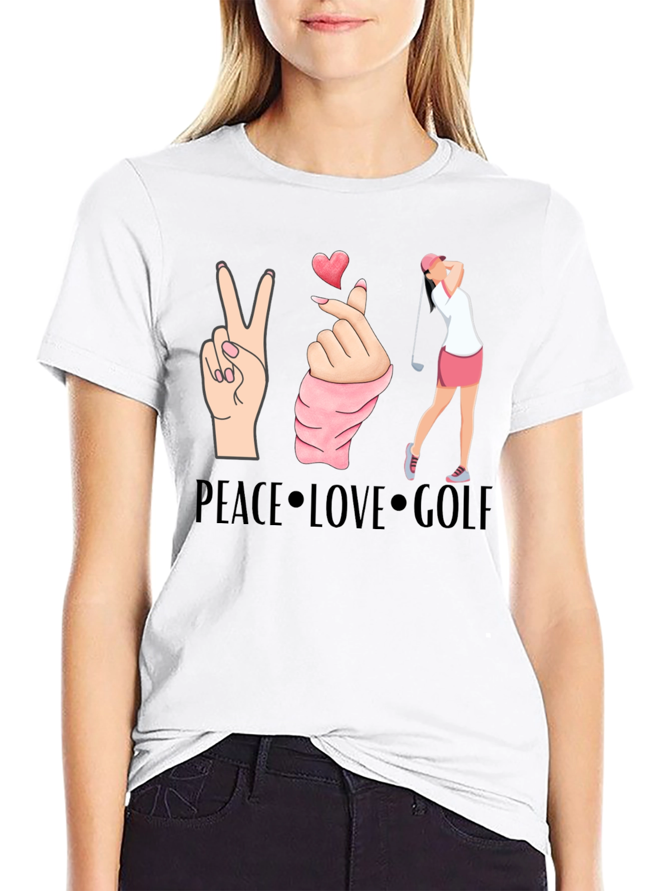 Peace Love Golf T-Shirt