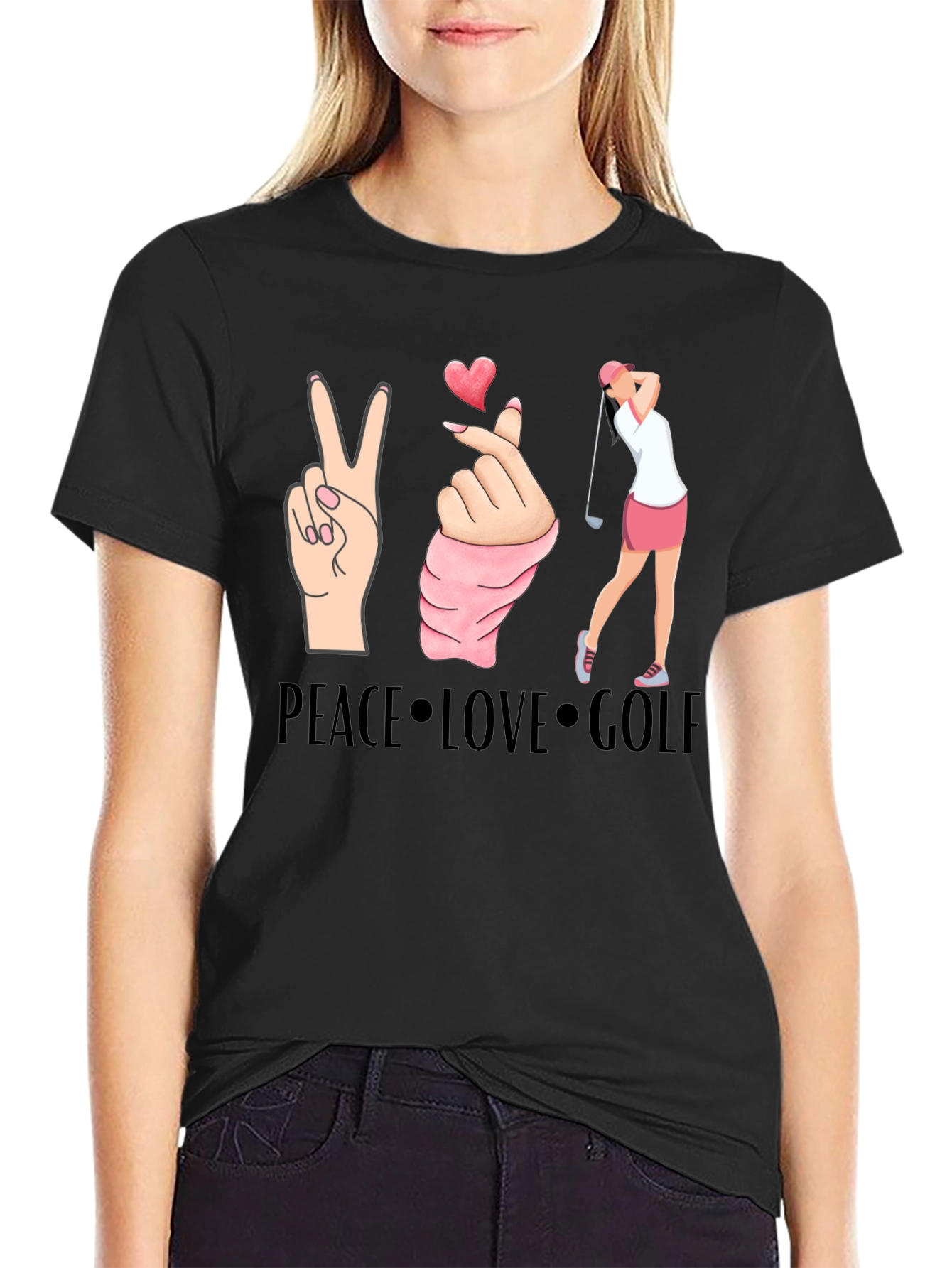 Peace Love Golf T-Shirt