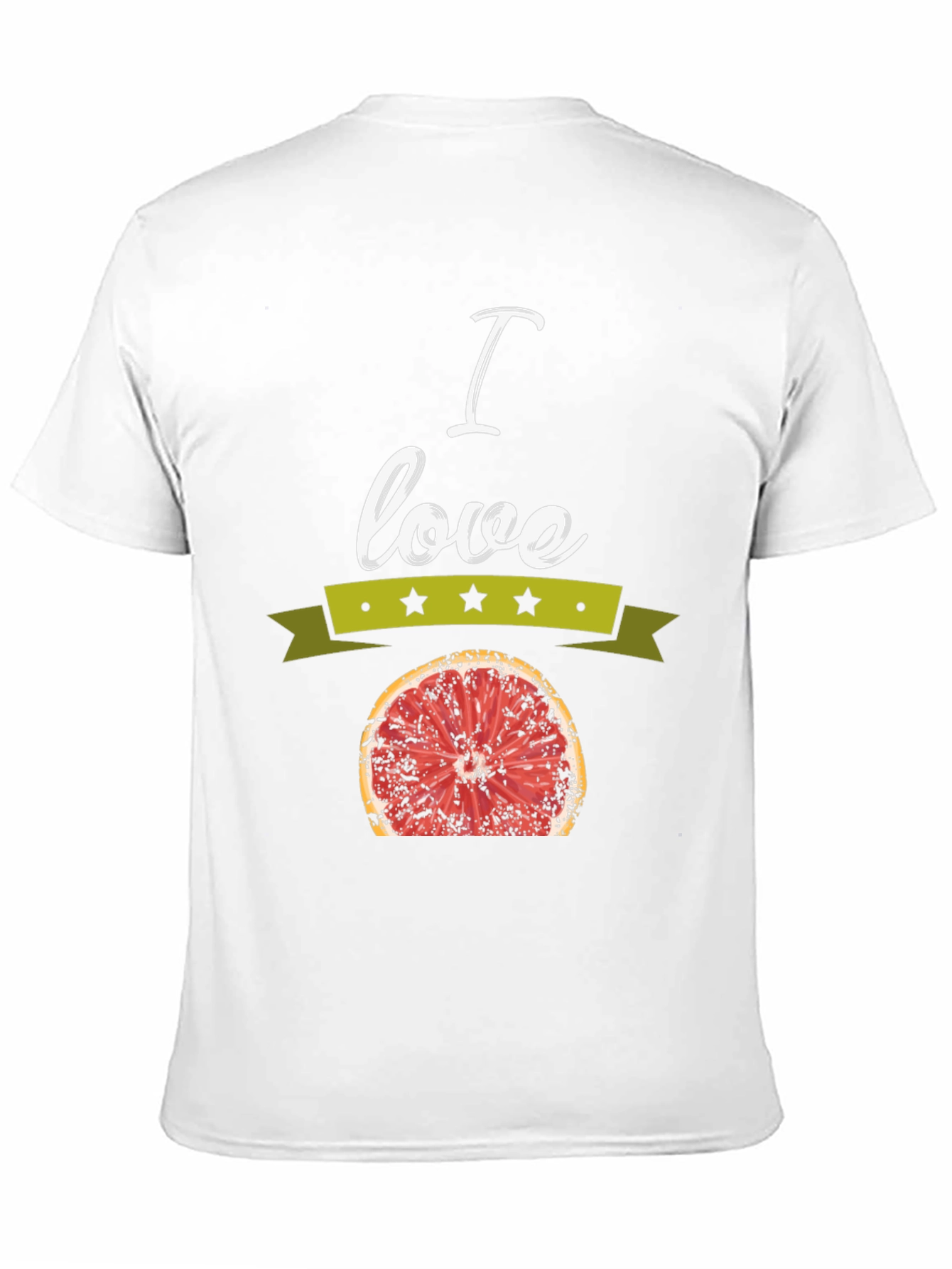 I Love Grapefruit Graphic Tee - Black Cotton T-Shirt