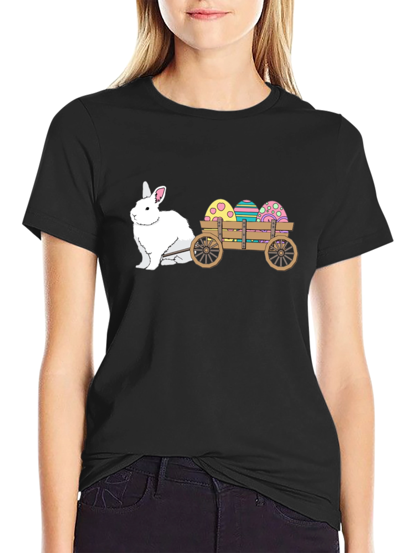 Easter Bunny Cart T-Shirt