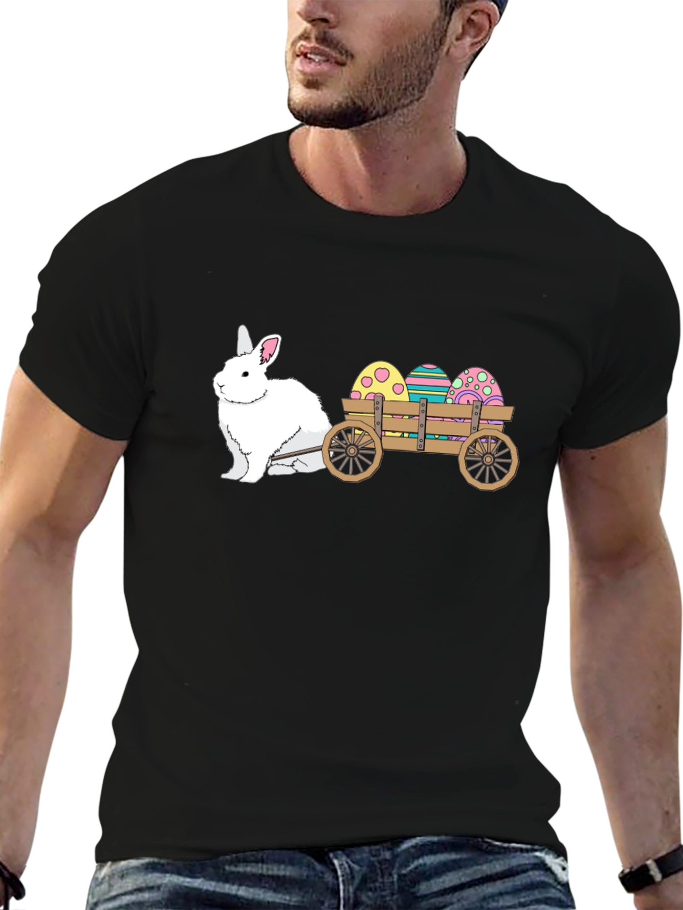 Easter Bunny Cart T-Shirt