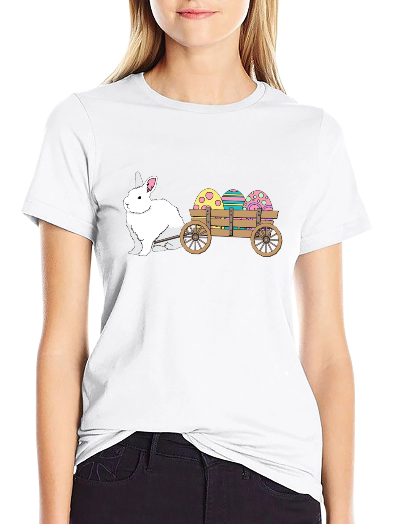 Easter Bunny Cart T-Shirt