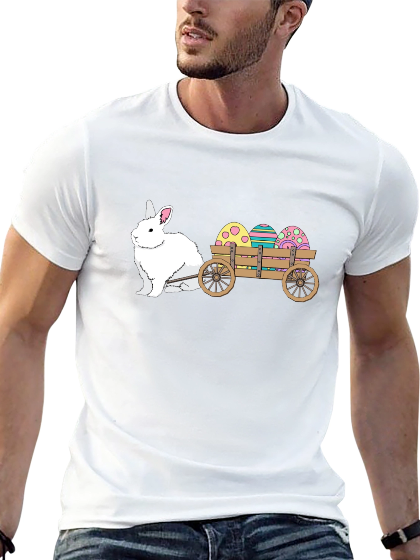 Easter Bunny Cart T-Shirt