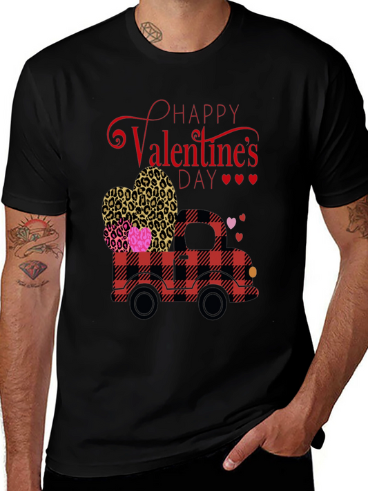 Valentines Day Truck Graphic Tee