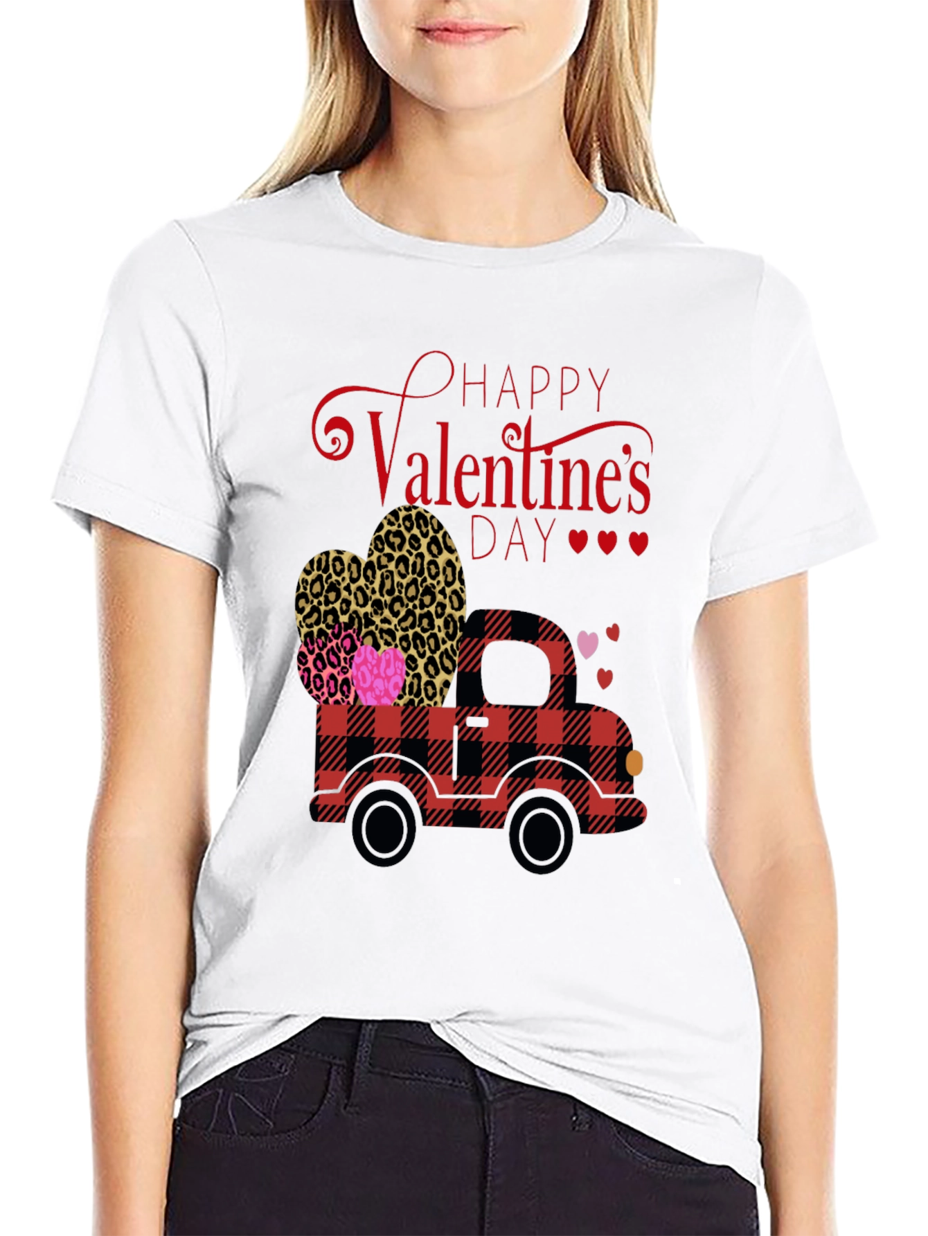 Valentines Day Truck Graphic Tee
